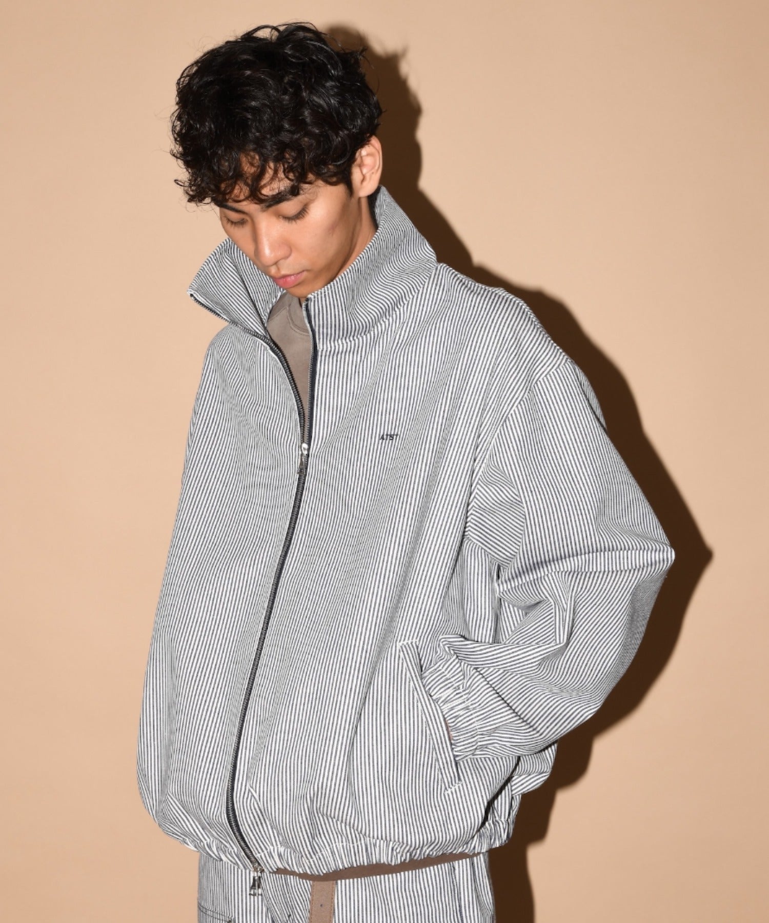 Zip-up Short Jacket - hickory