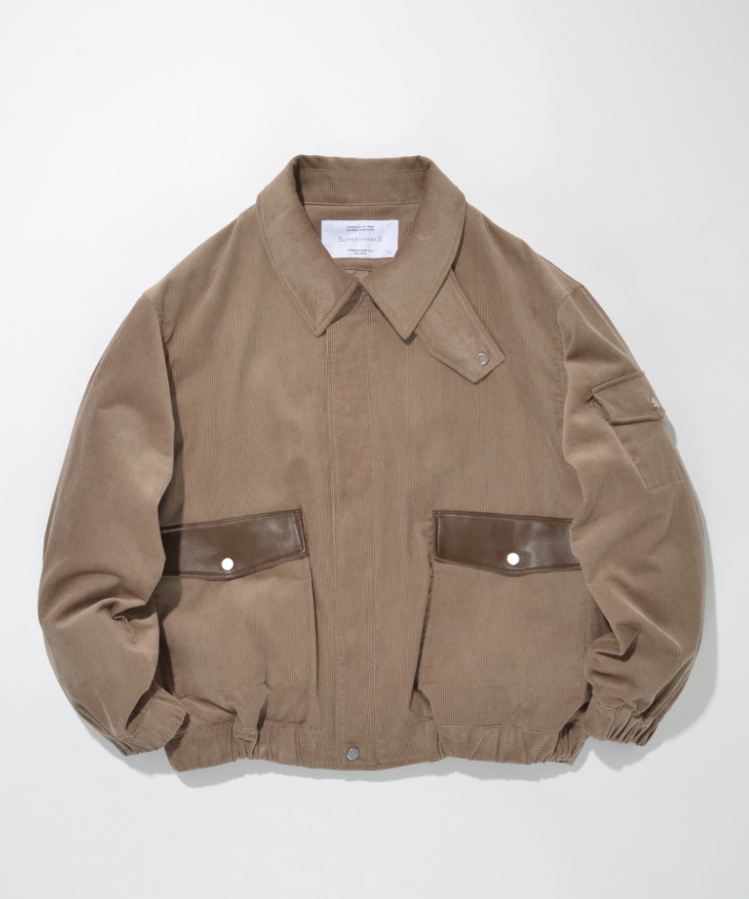 Corduroy Harrington Jacket- brown