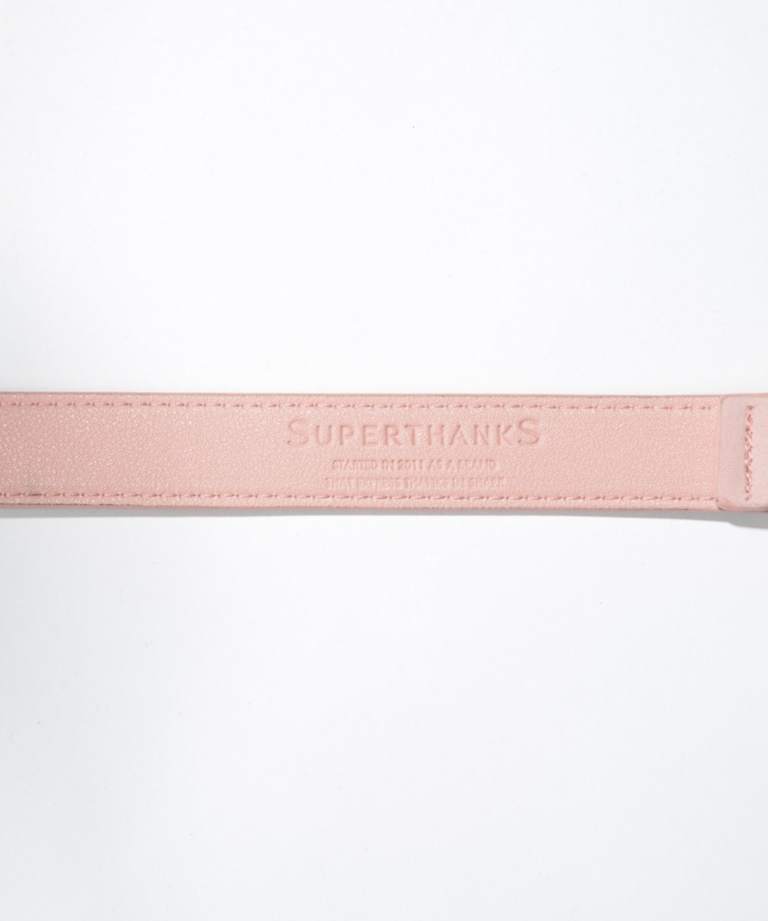 Ling narrow Suede Belt- pink