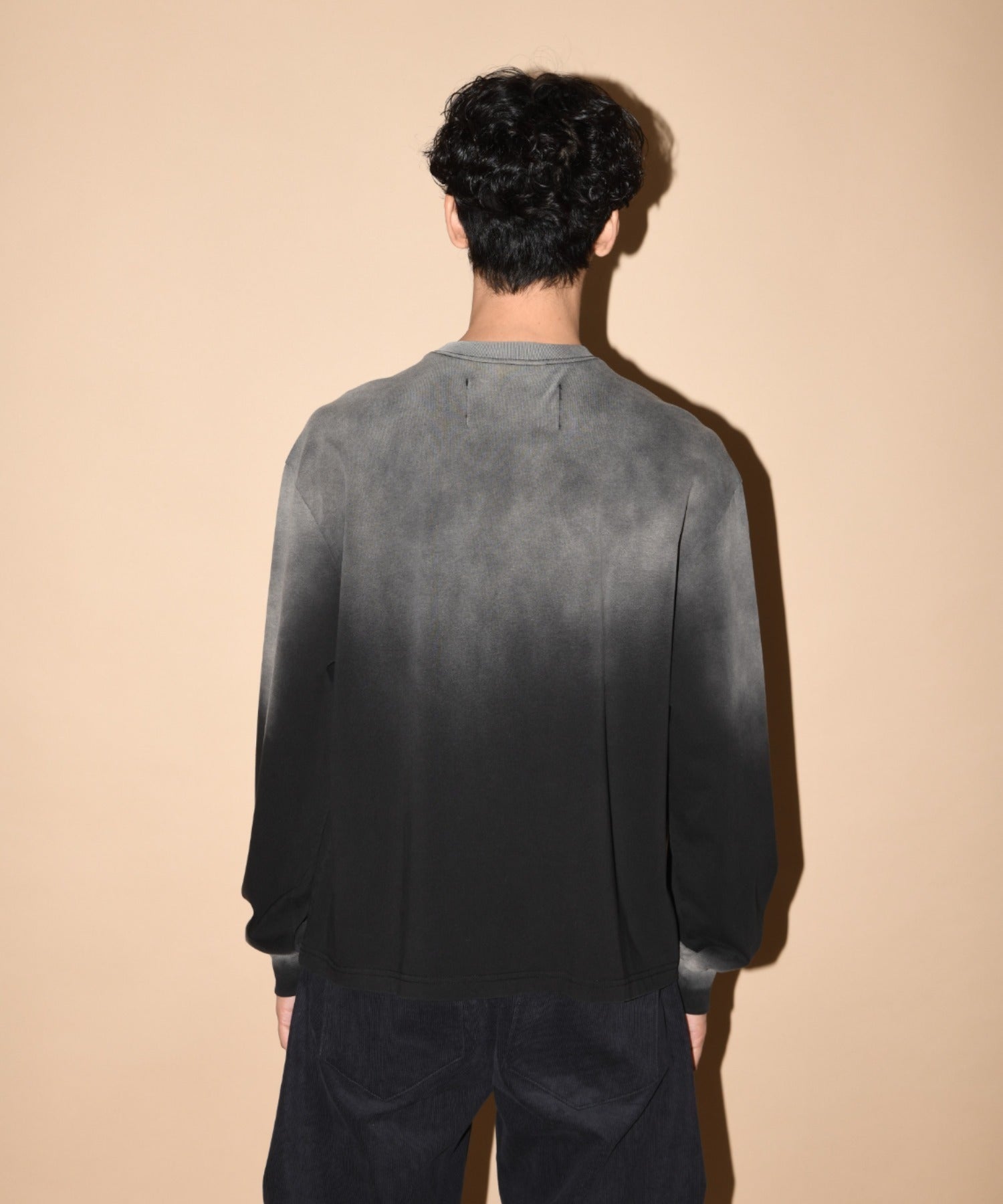 Sun faded Sweat L/S T-shirt - pink