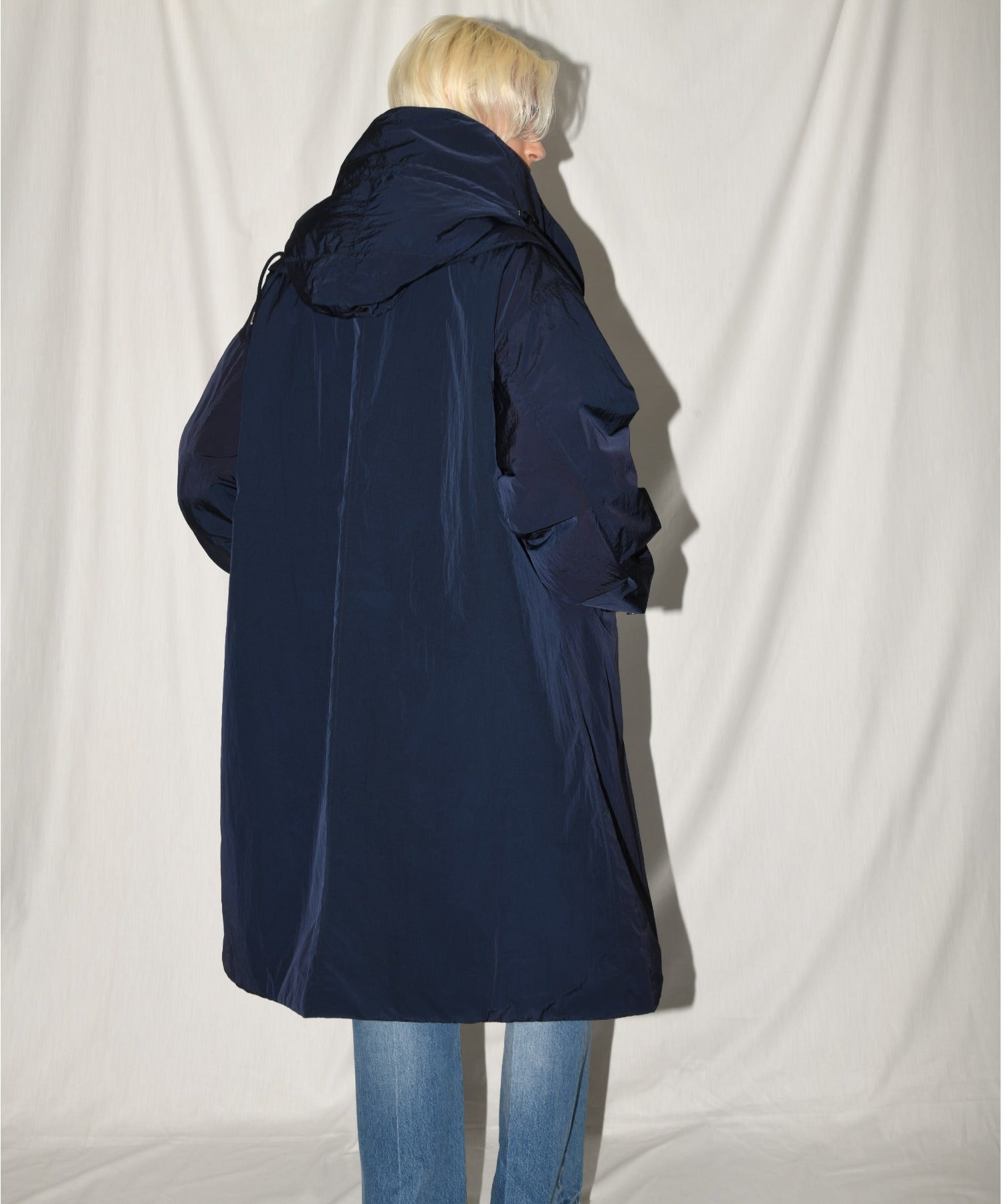2WAYモッズコート×ステンカラーコート/Soutien collar field coat - navy