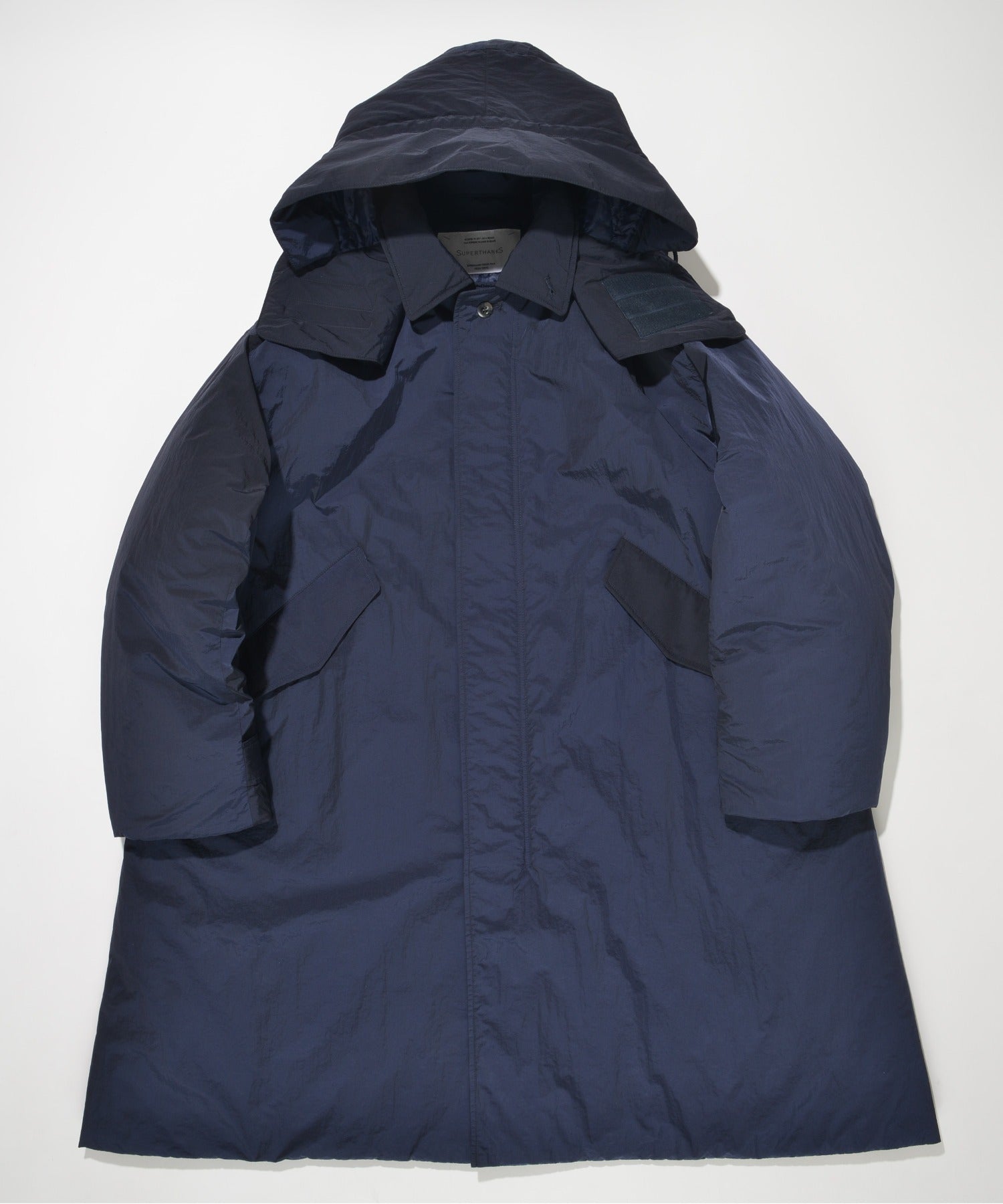 2WAYモッズコート×ステンカラーコート/Soutien collar field coat - navy