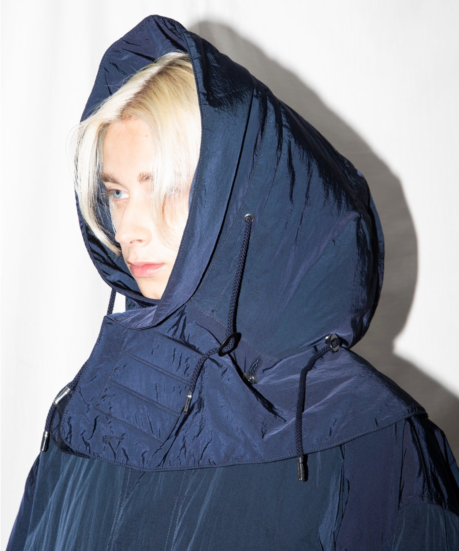 2WAYモッズコート×ステンカラーコート/Soutien collar field coat - navy
