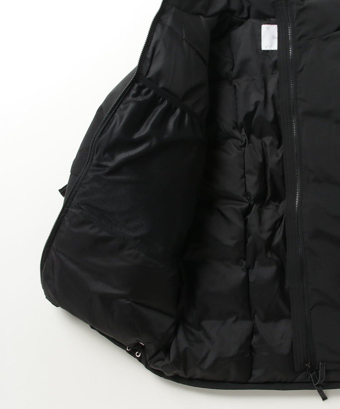 Extende puffer jacket - black