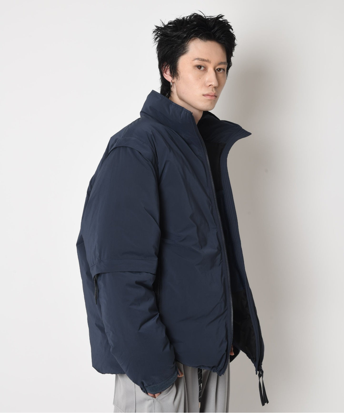 Extende puffer jacket - black