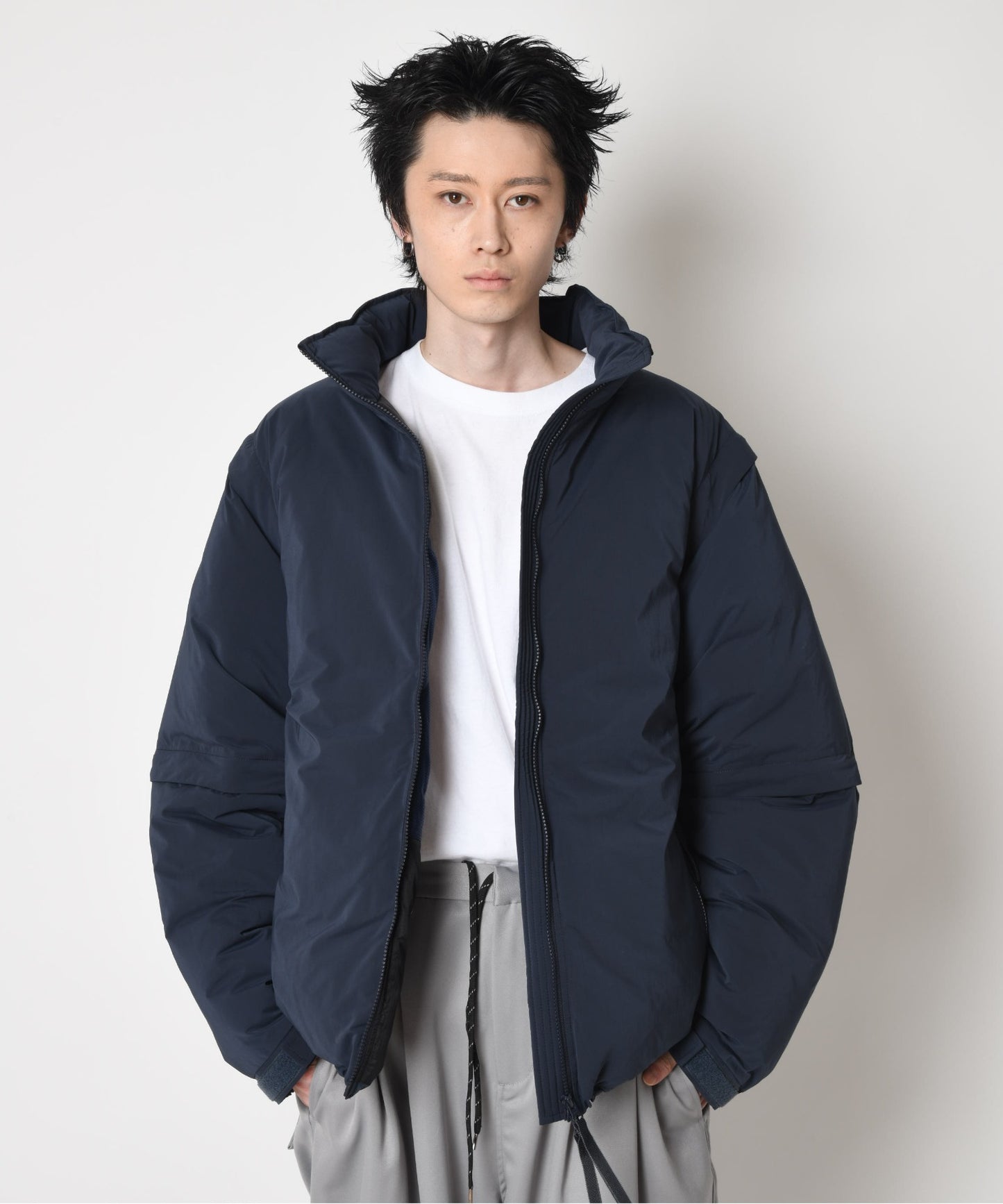 Extende puffer jacket - black