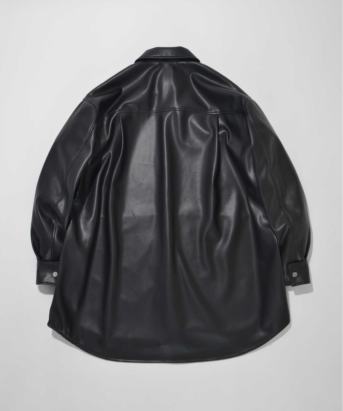 Outsider Shirt Jacket - neo leather black