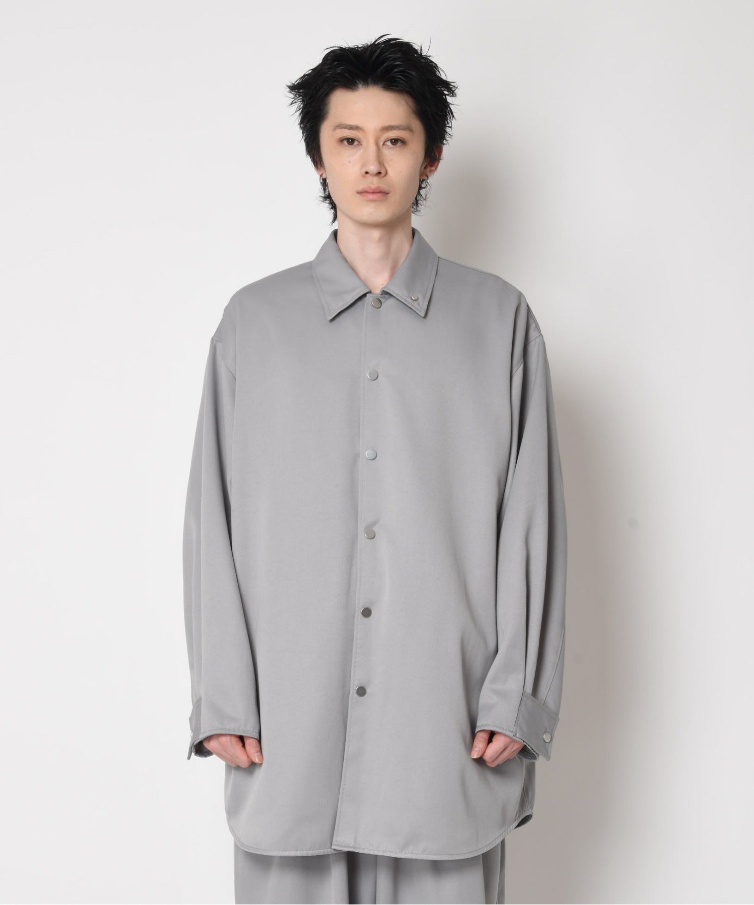 Outsider Shirt Jacket - navy