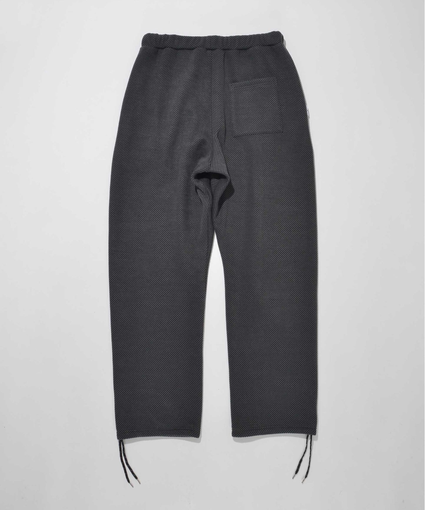 Wide knitted trousers (Double face - black