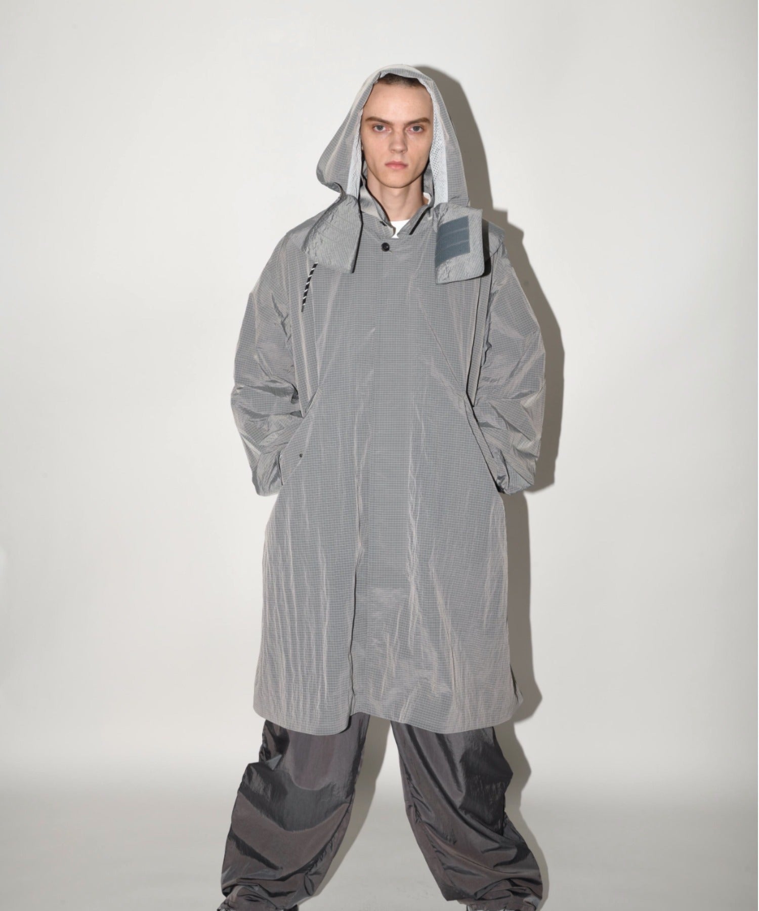 Soutien collar field coat - l gray