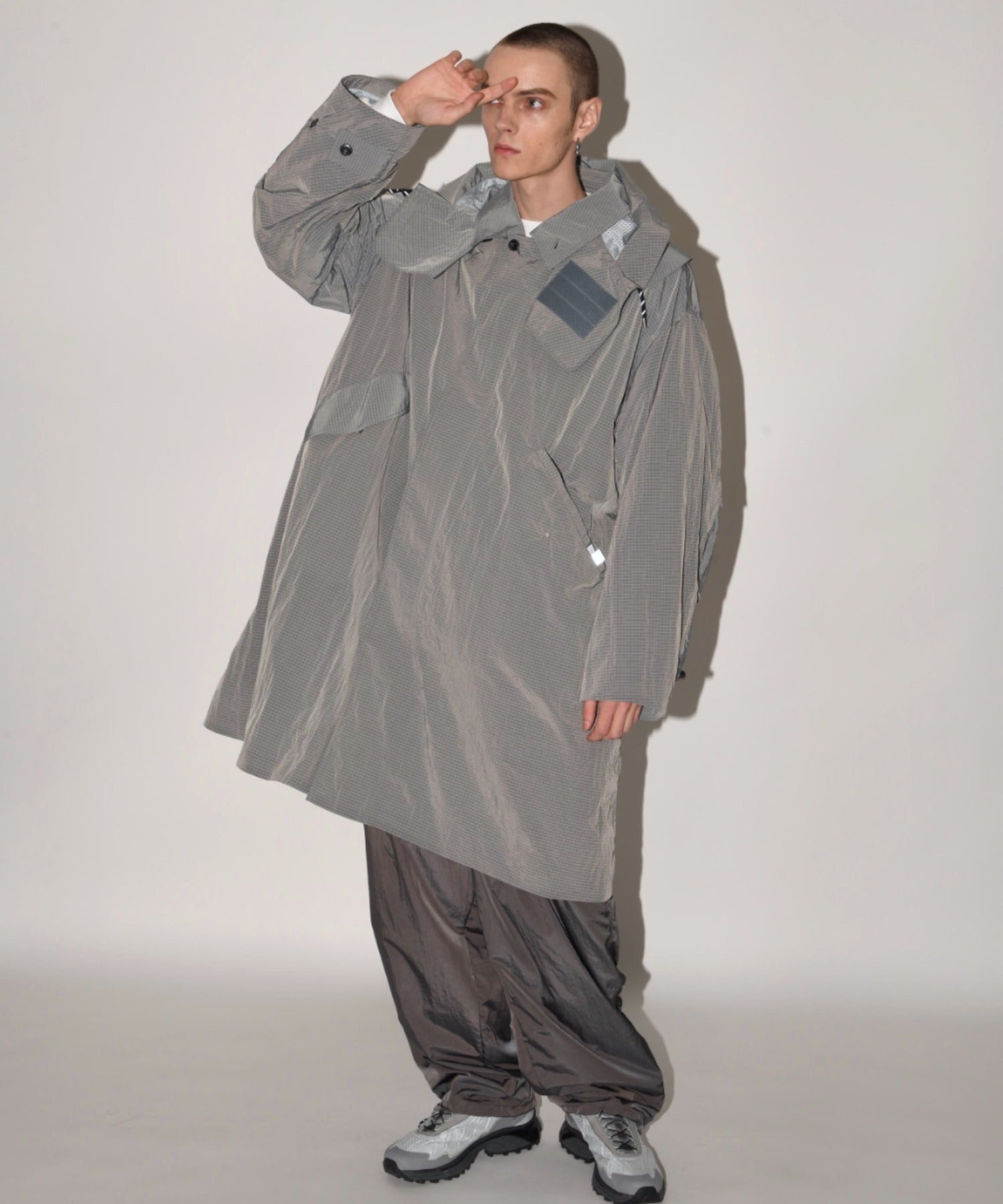 Soutien collar field coat - l gray