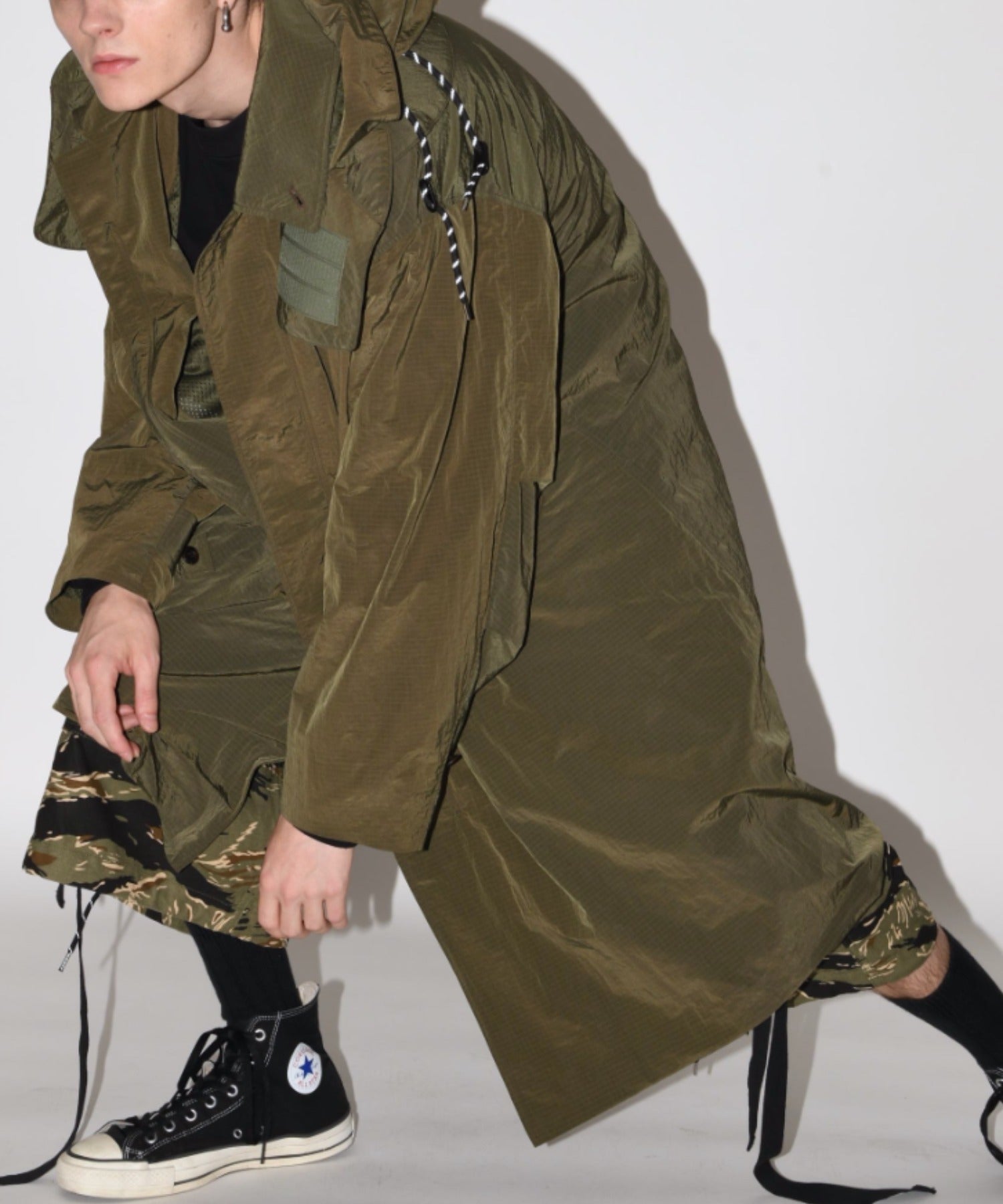 Soutien collar field coat - l gray