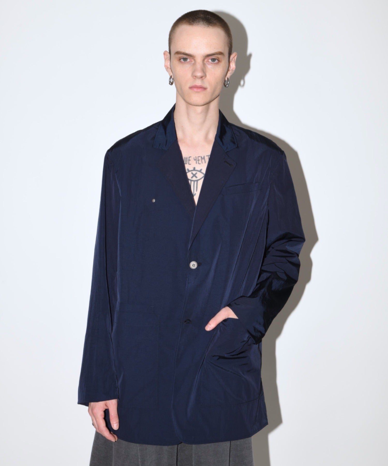Neo blazer(Ny taffeta) - navy