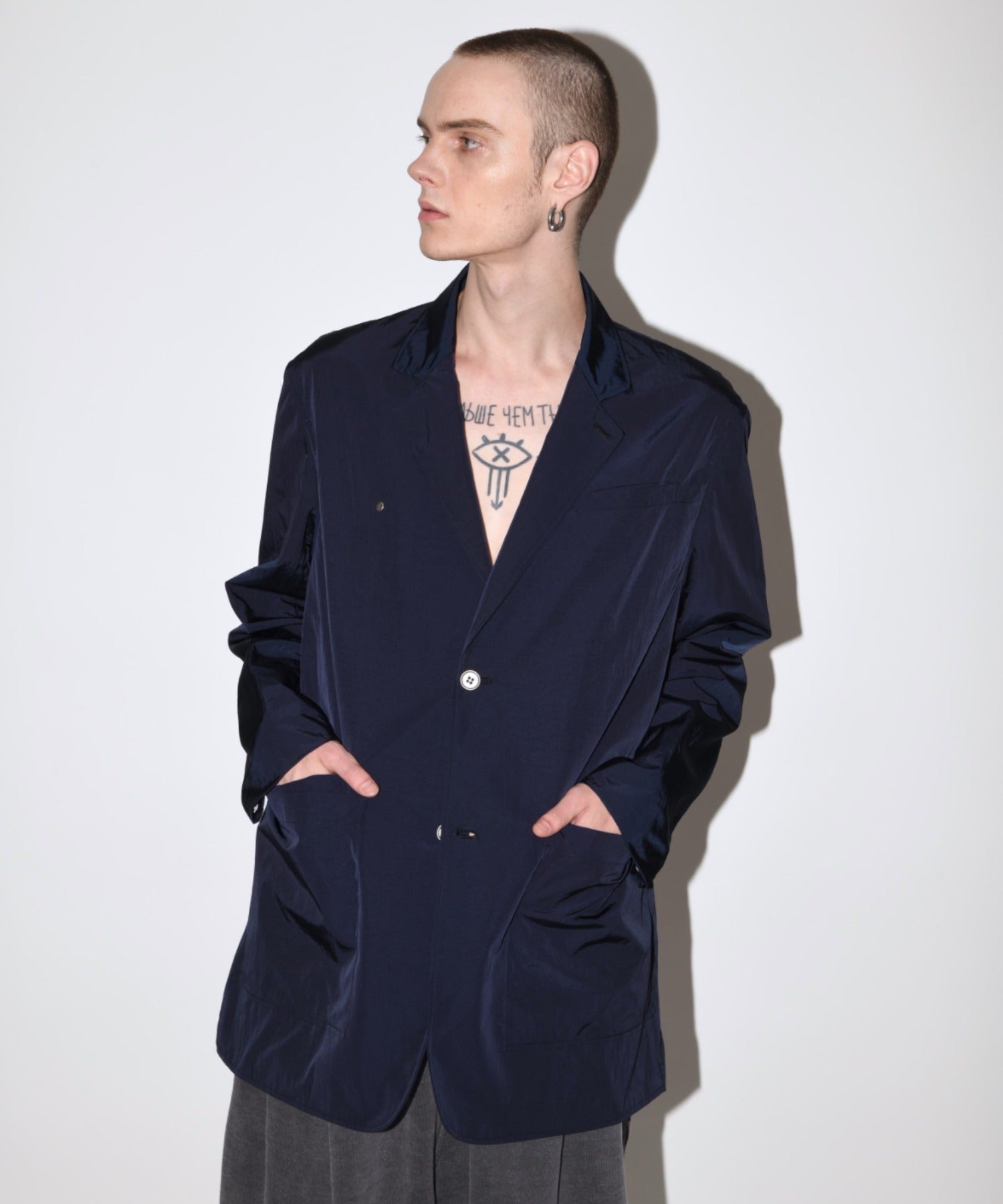 Neo blazer(Ny taffeta) - navy