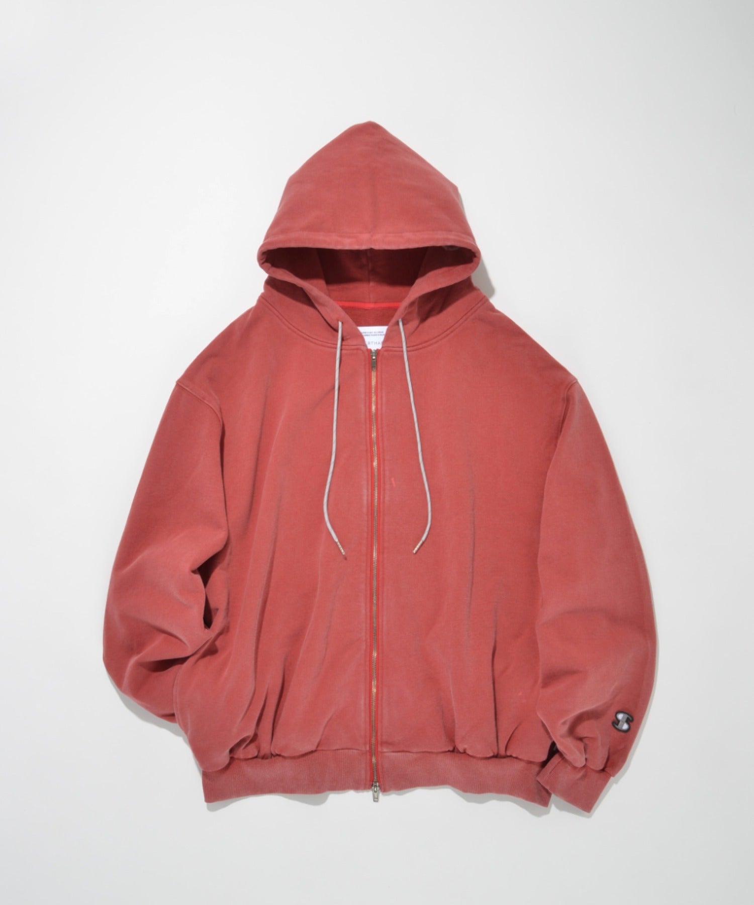 Zip sweat hoodie - red