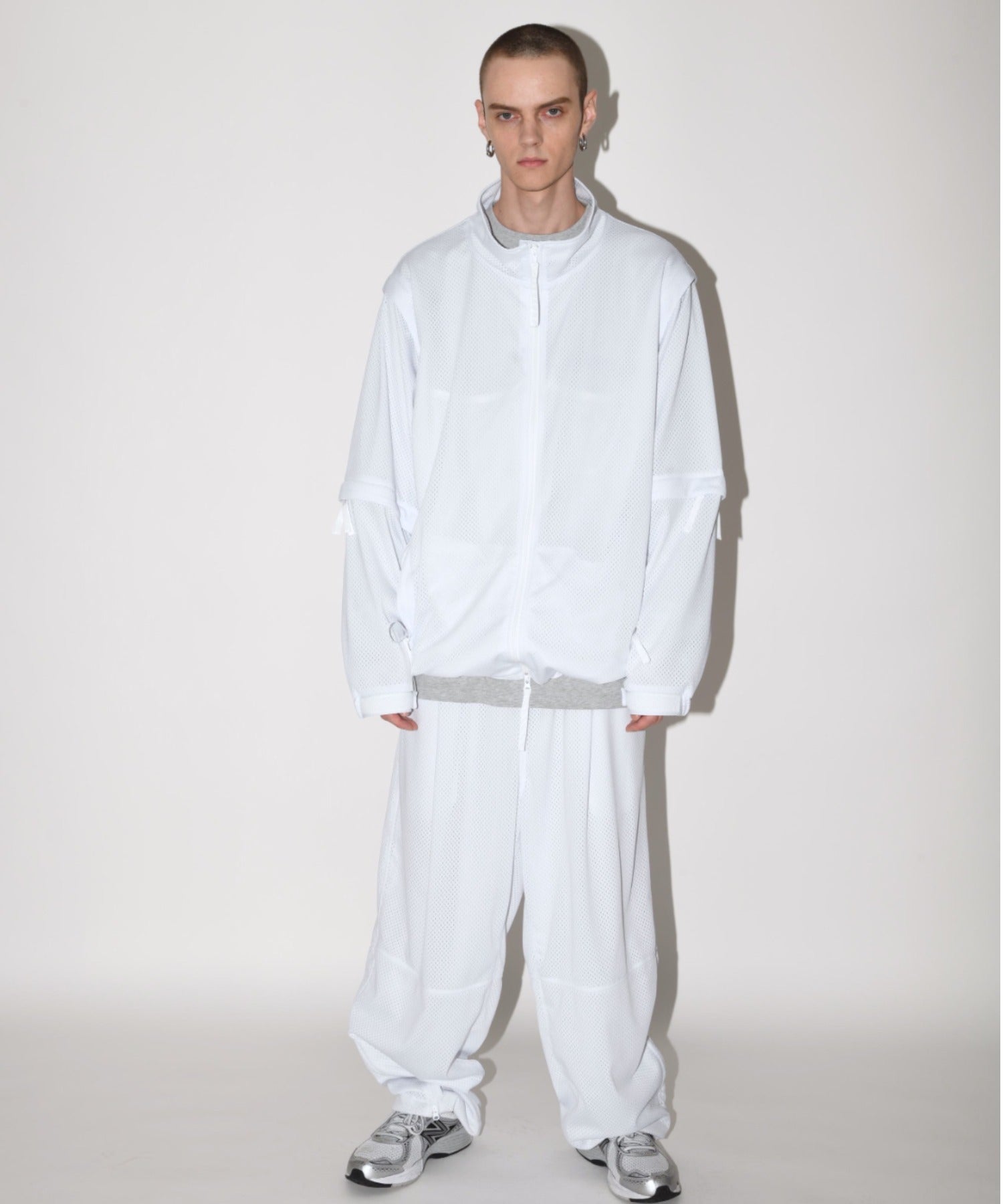 Technical mesh extende - white
