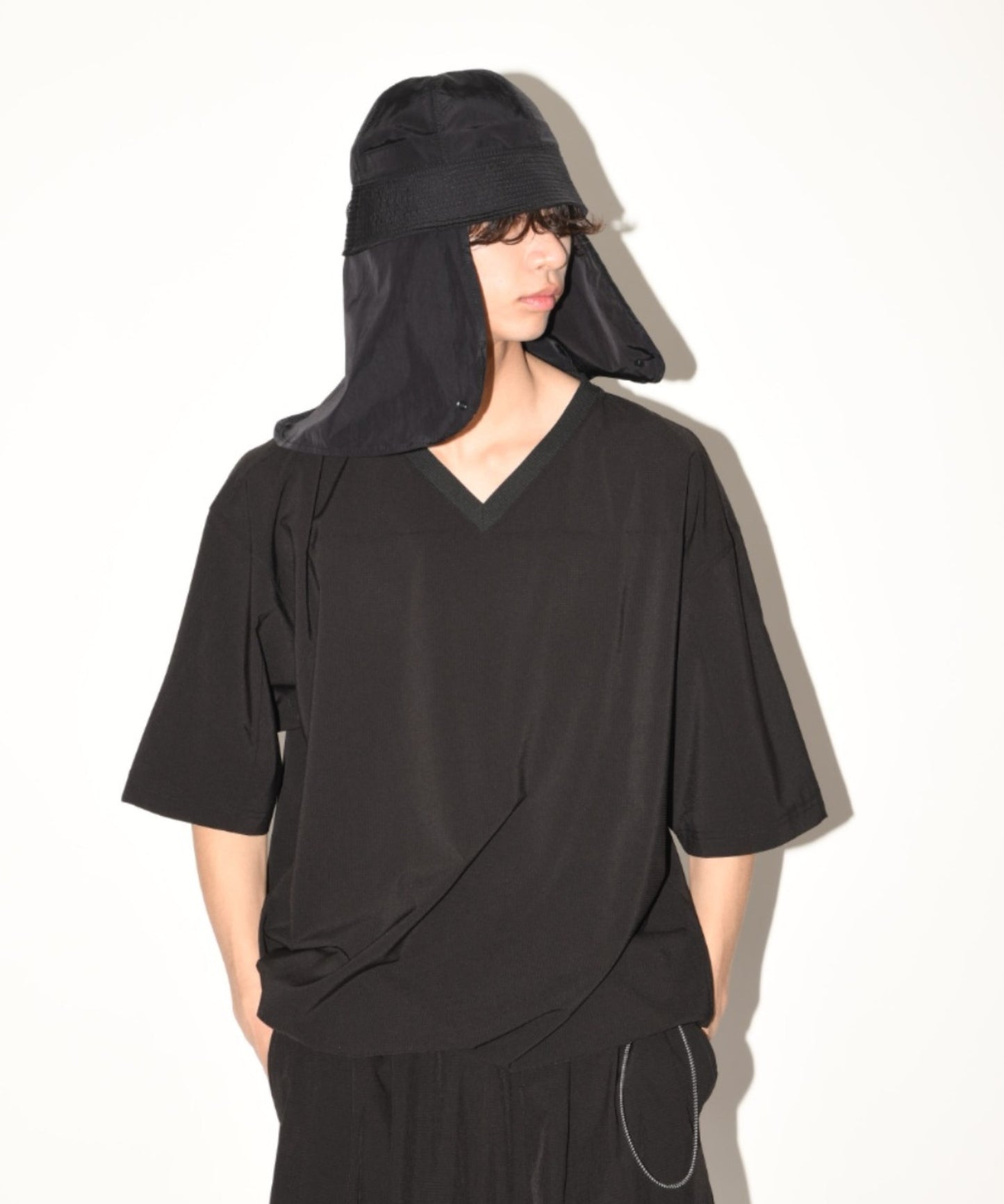 Technical S/S pullover - black