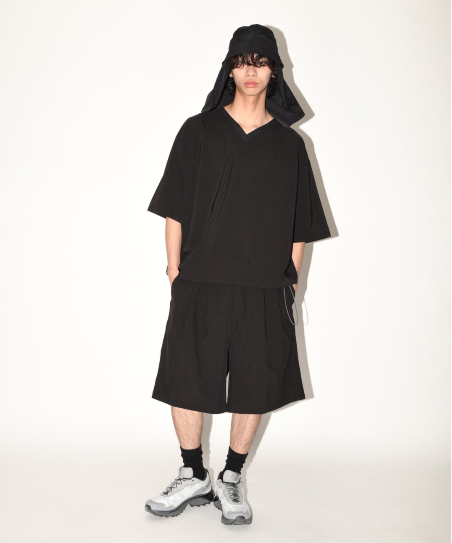 Technical S/S pullover - black