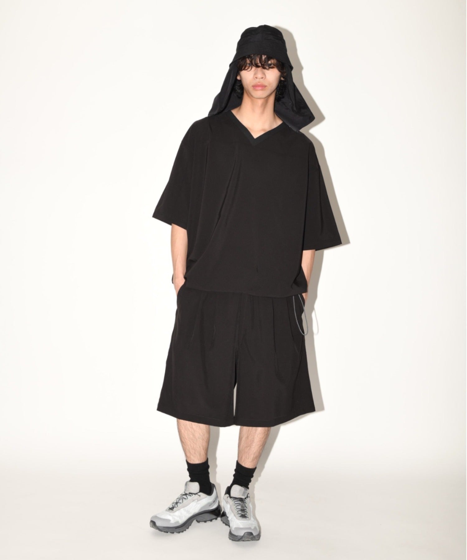 Technical S/S pullover - black