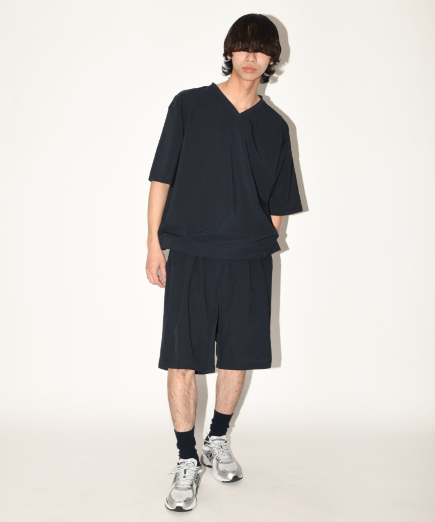 Technical S/S pullover - black