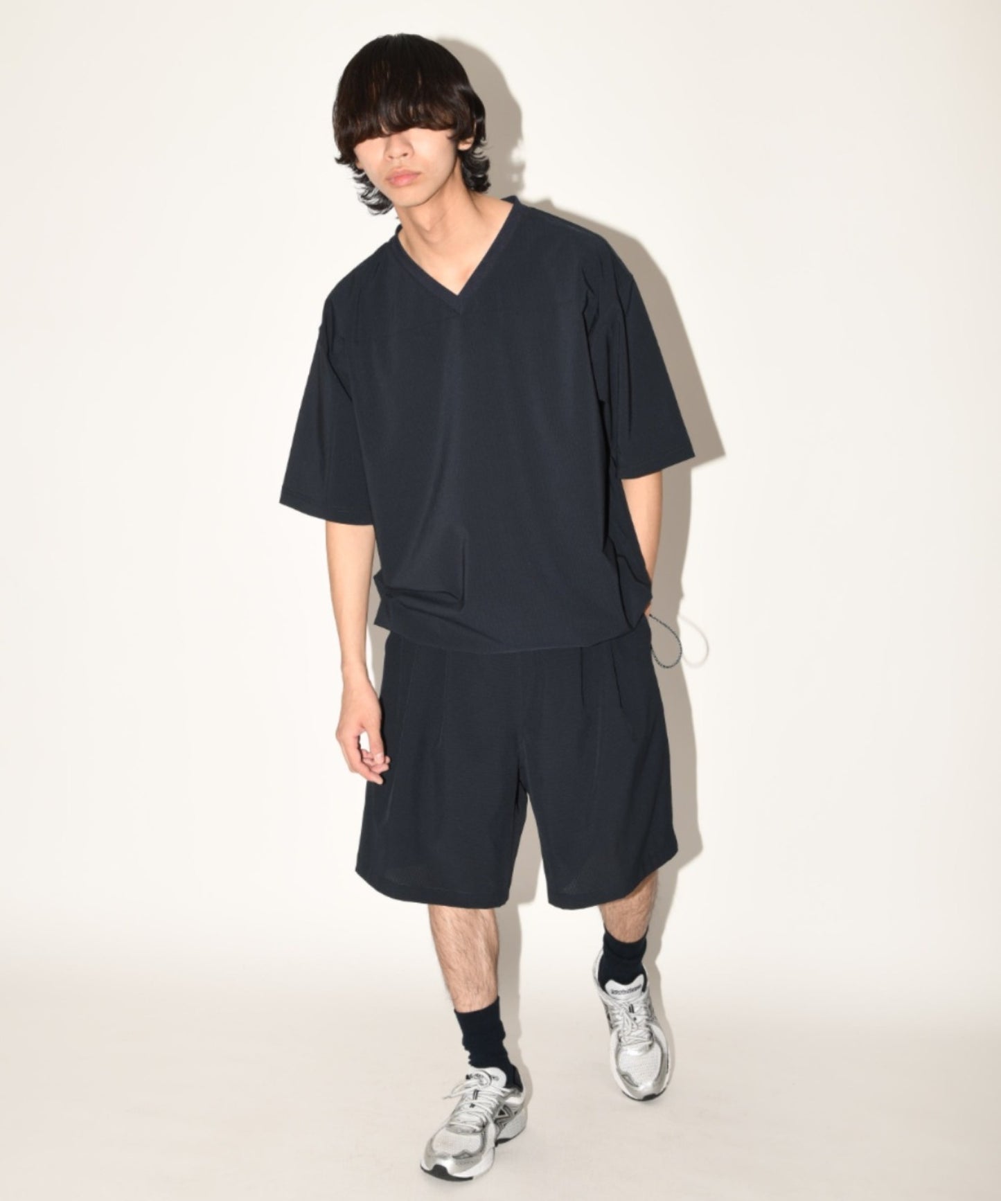 Technical S/S pullover - black