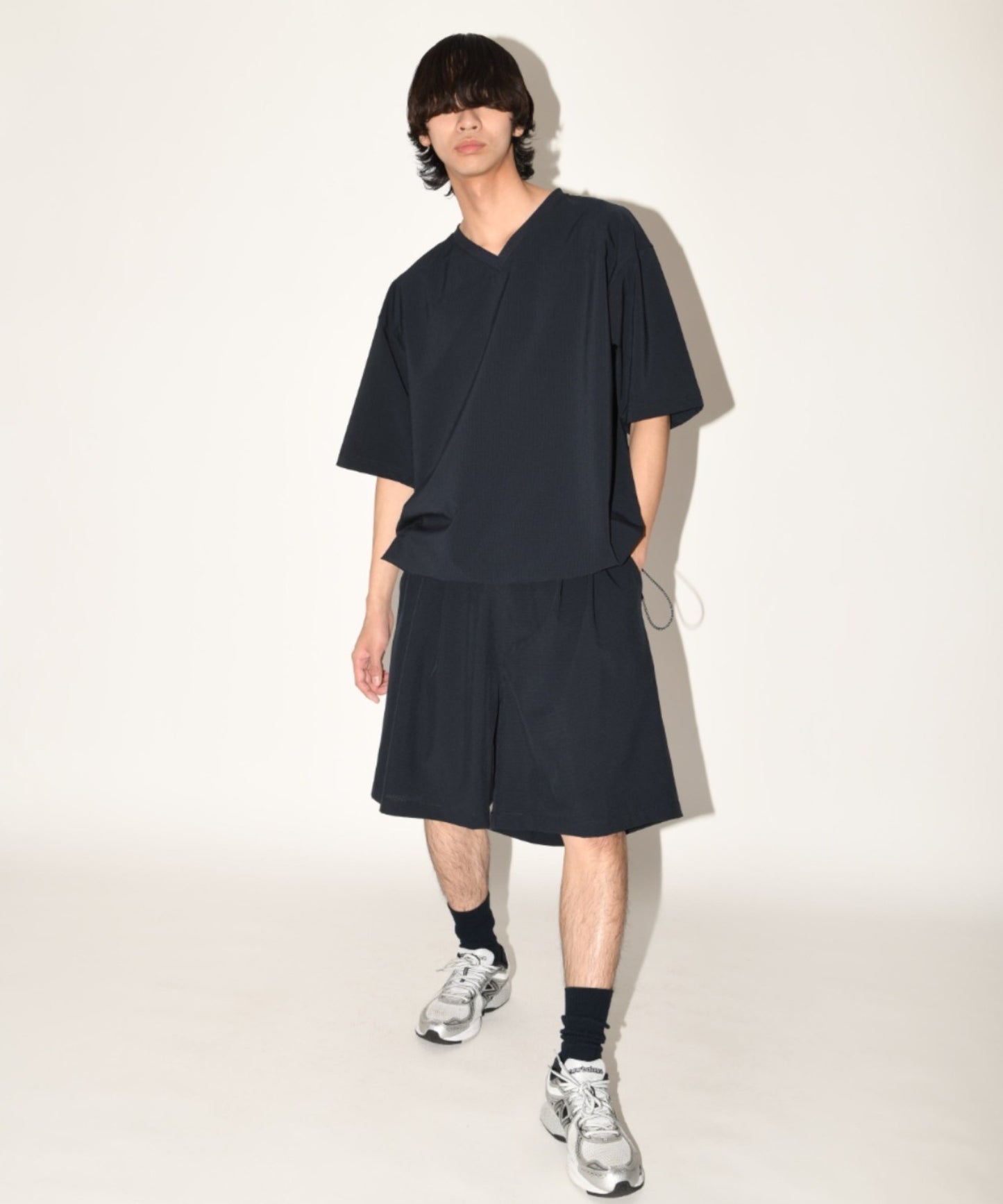 Technical S/S pullover - black