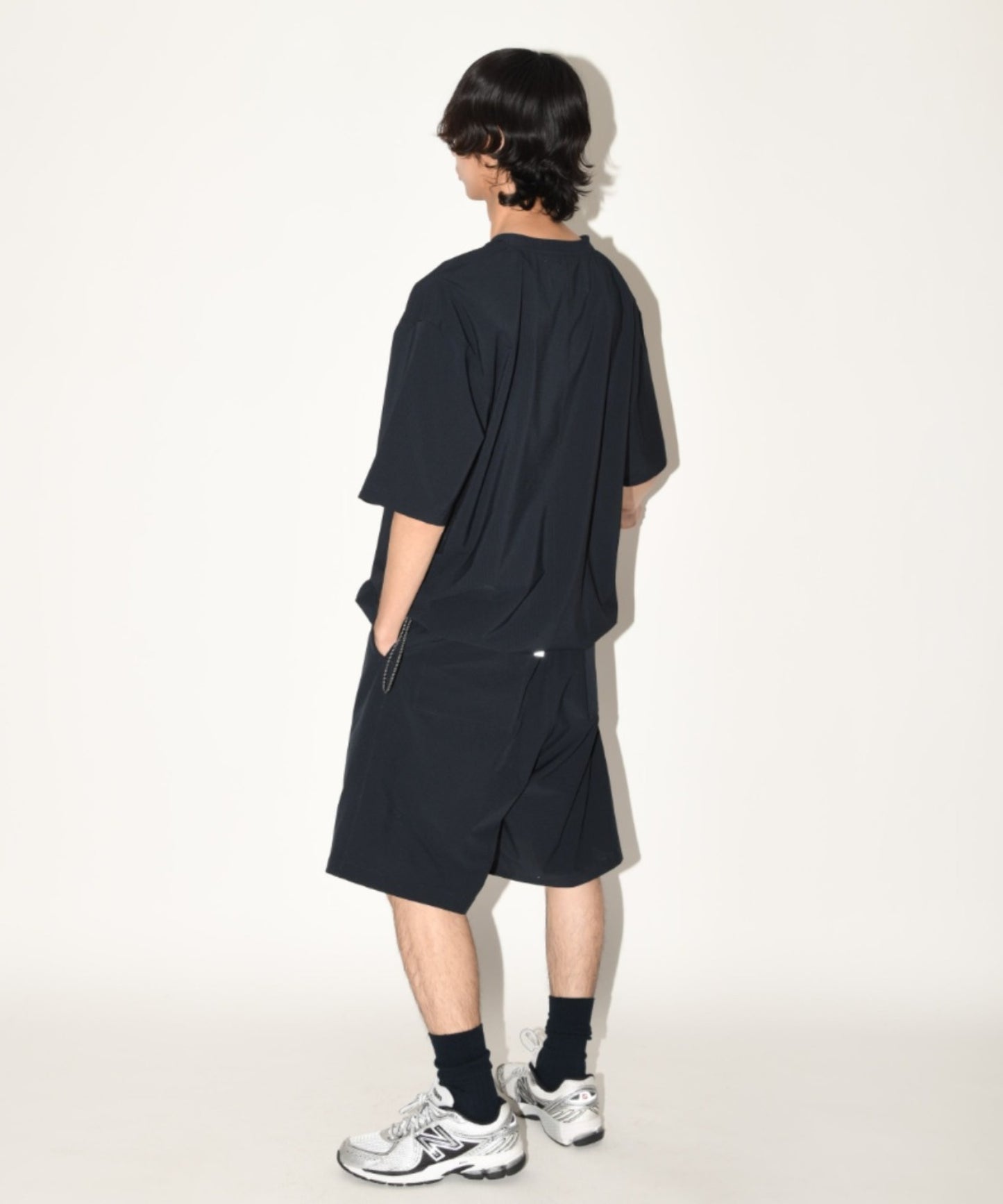 Technical S/S pullover - black