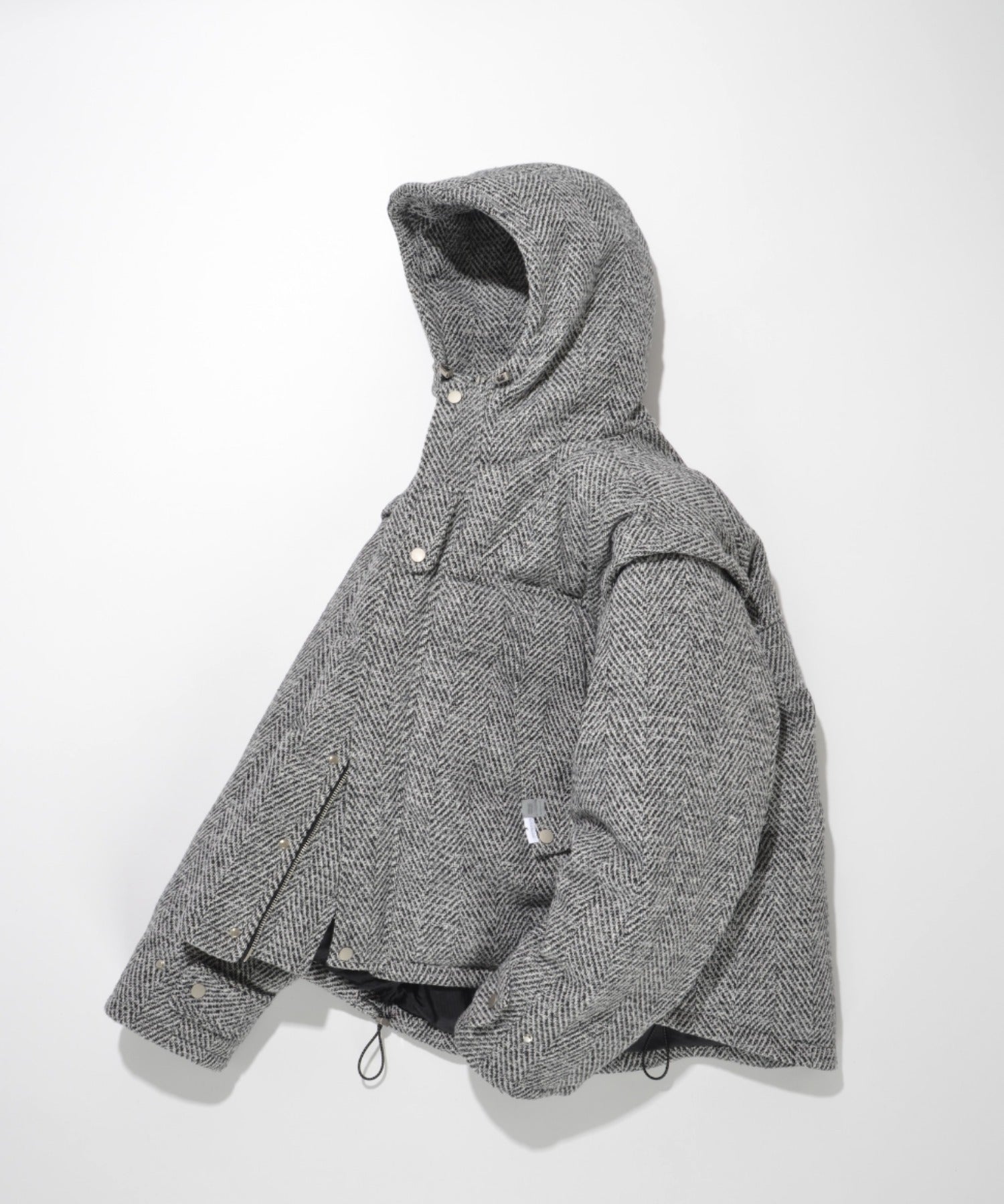 Herringbone mountain parka - gray
