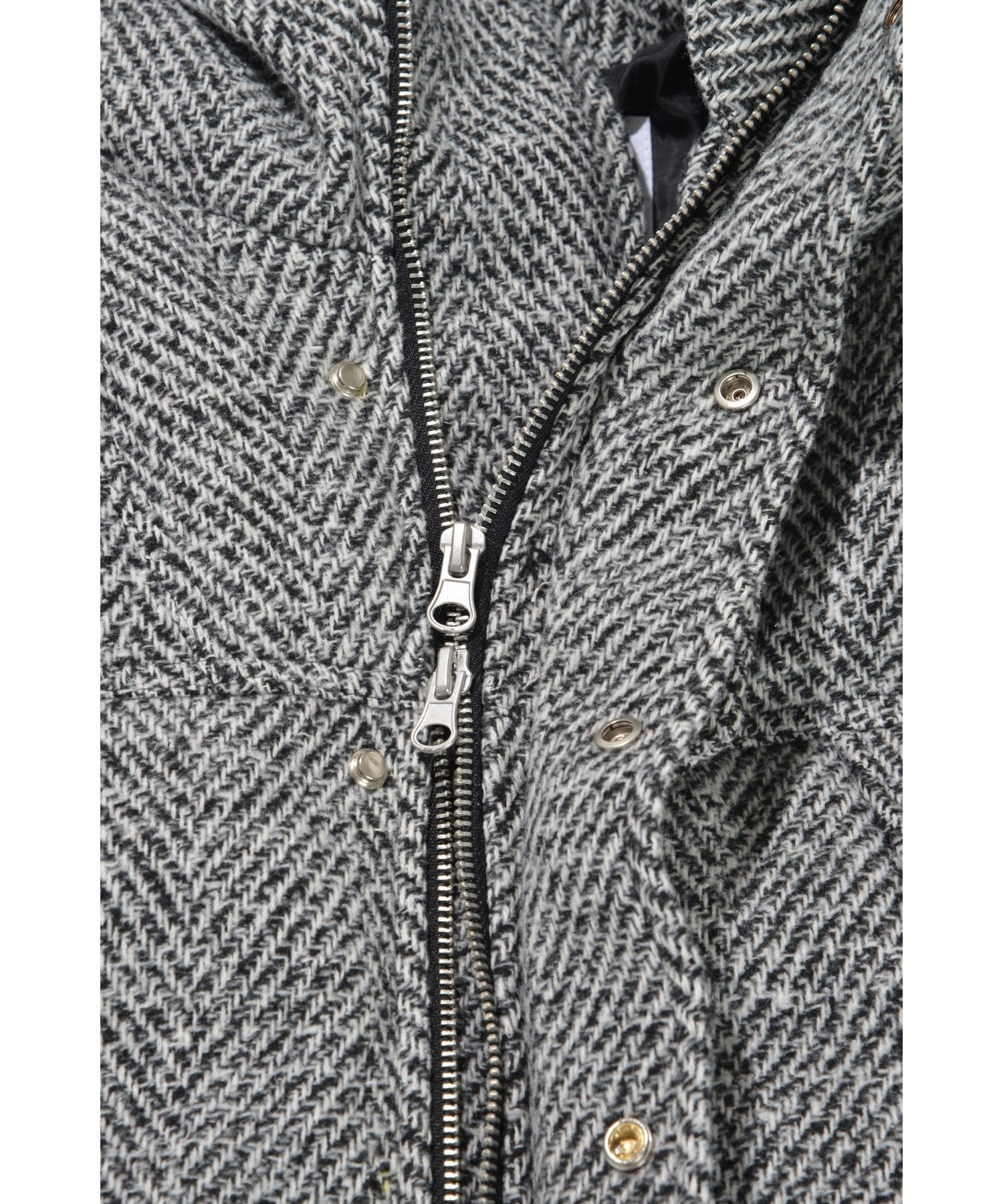 Herringbone mountain parka - gray