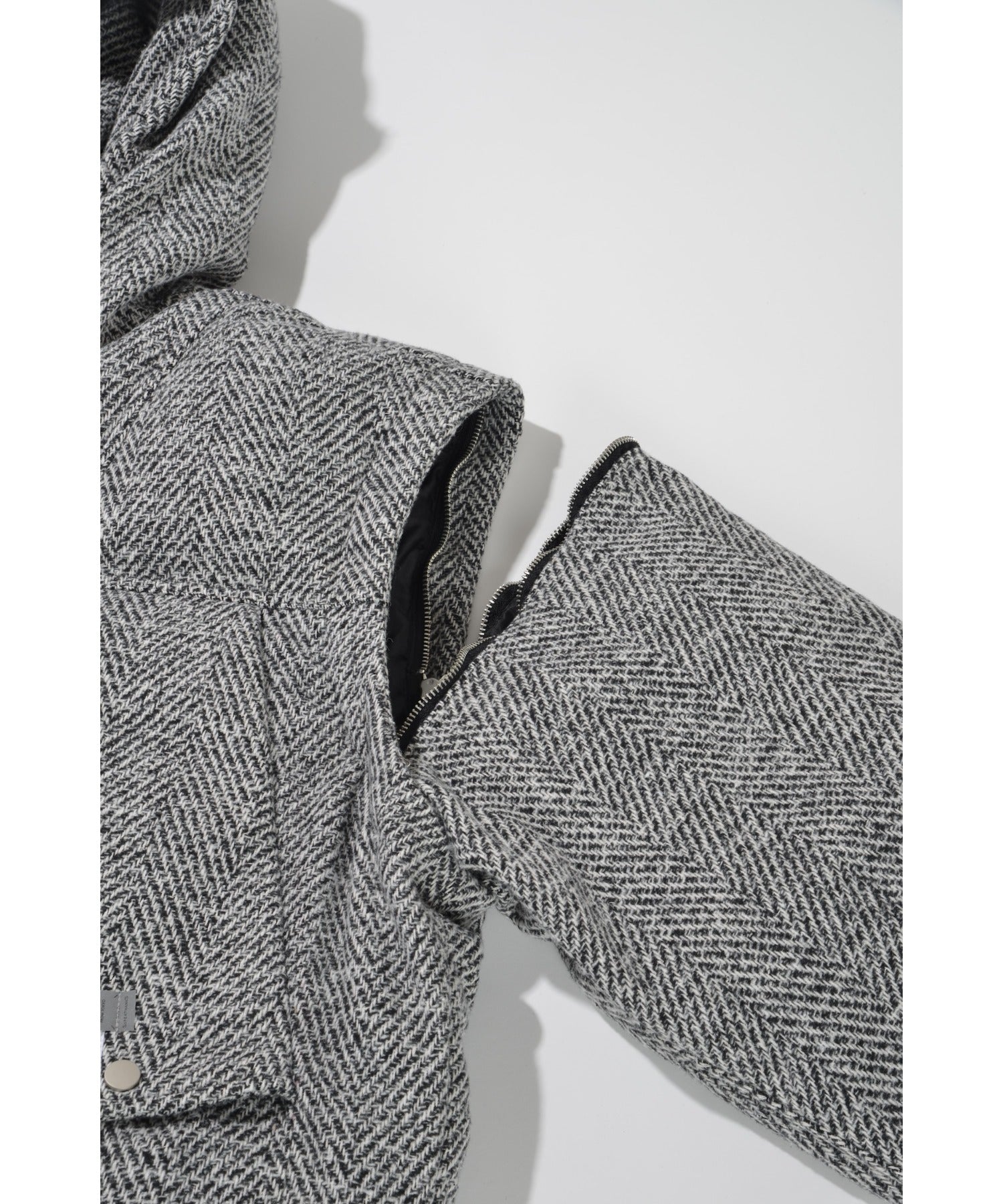 Herringbone mountain parka - gray