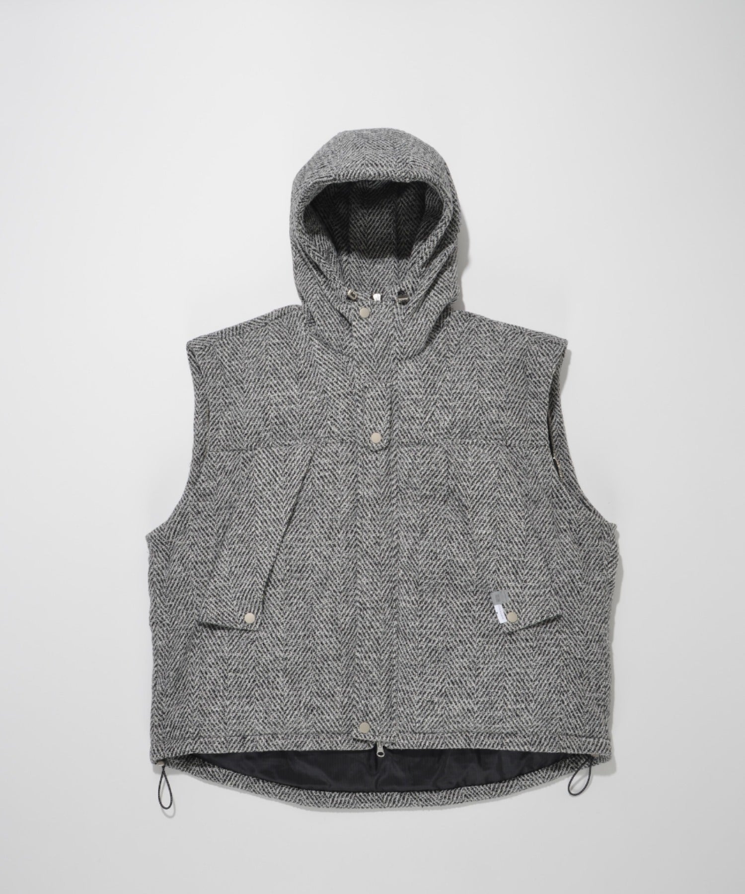 Herringbone mountain parka - gray