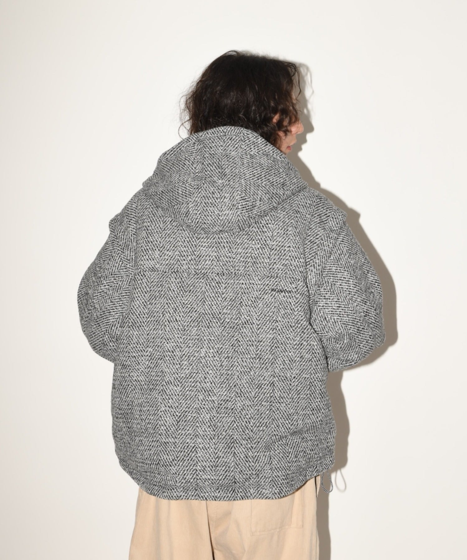 Herringbone mountain parka - gray