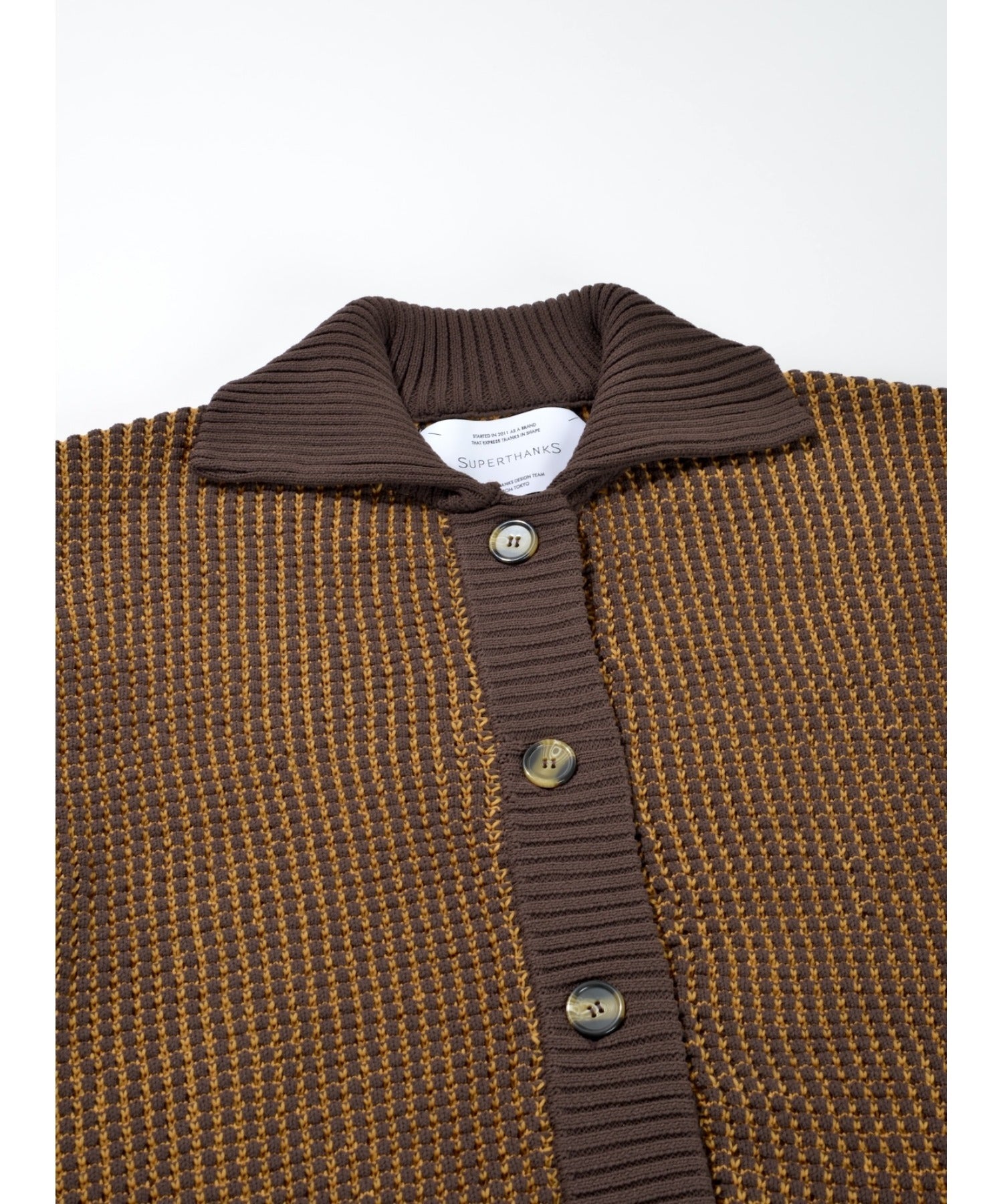 Popcorn knit cardigan - black