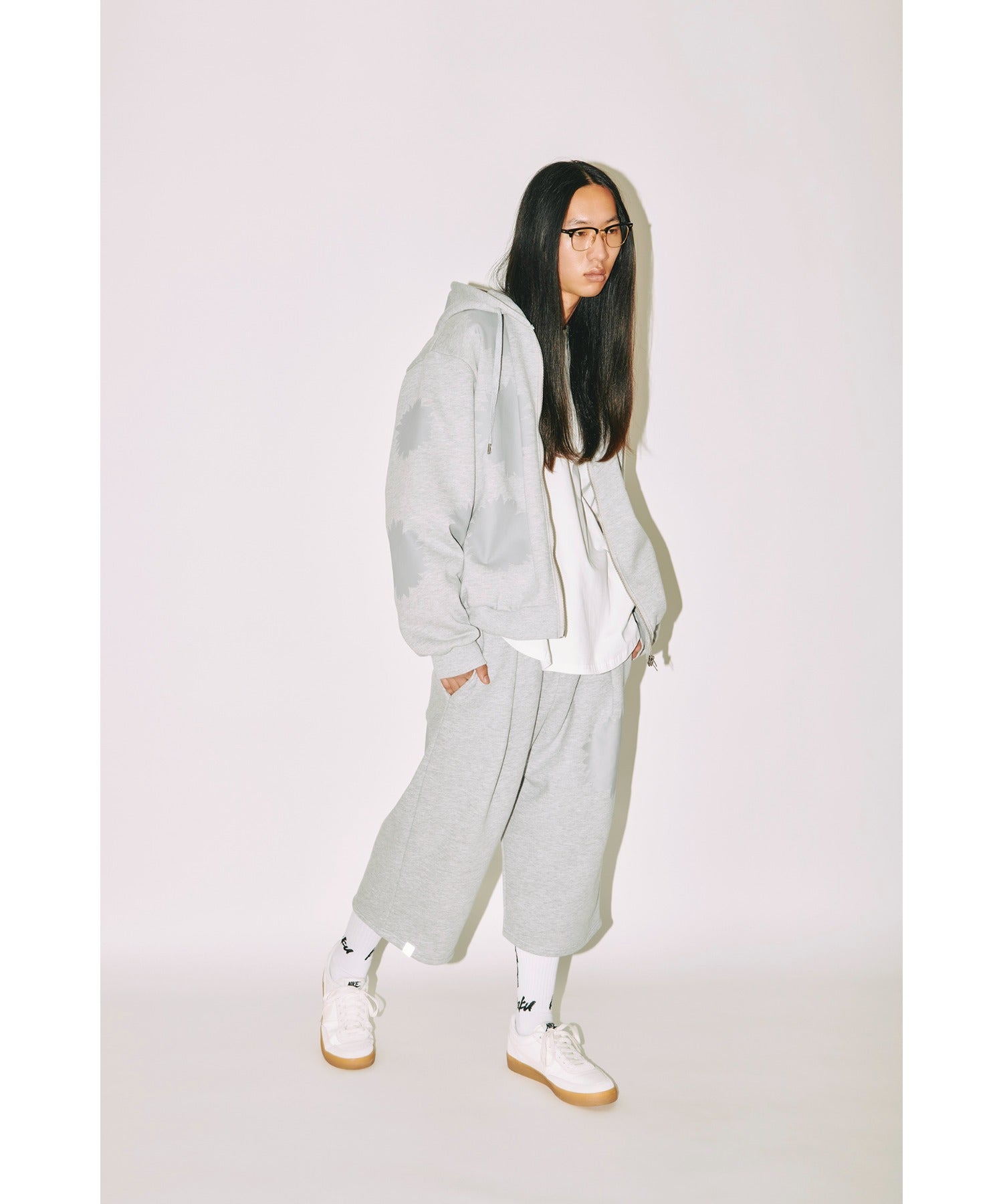 "kidoairaku"High-socks - white