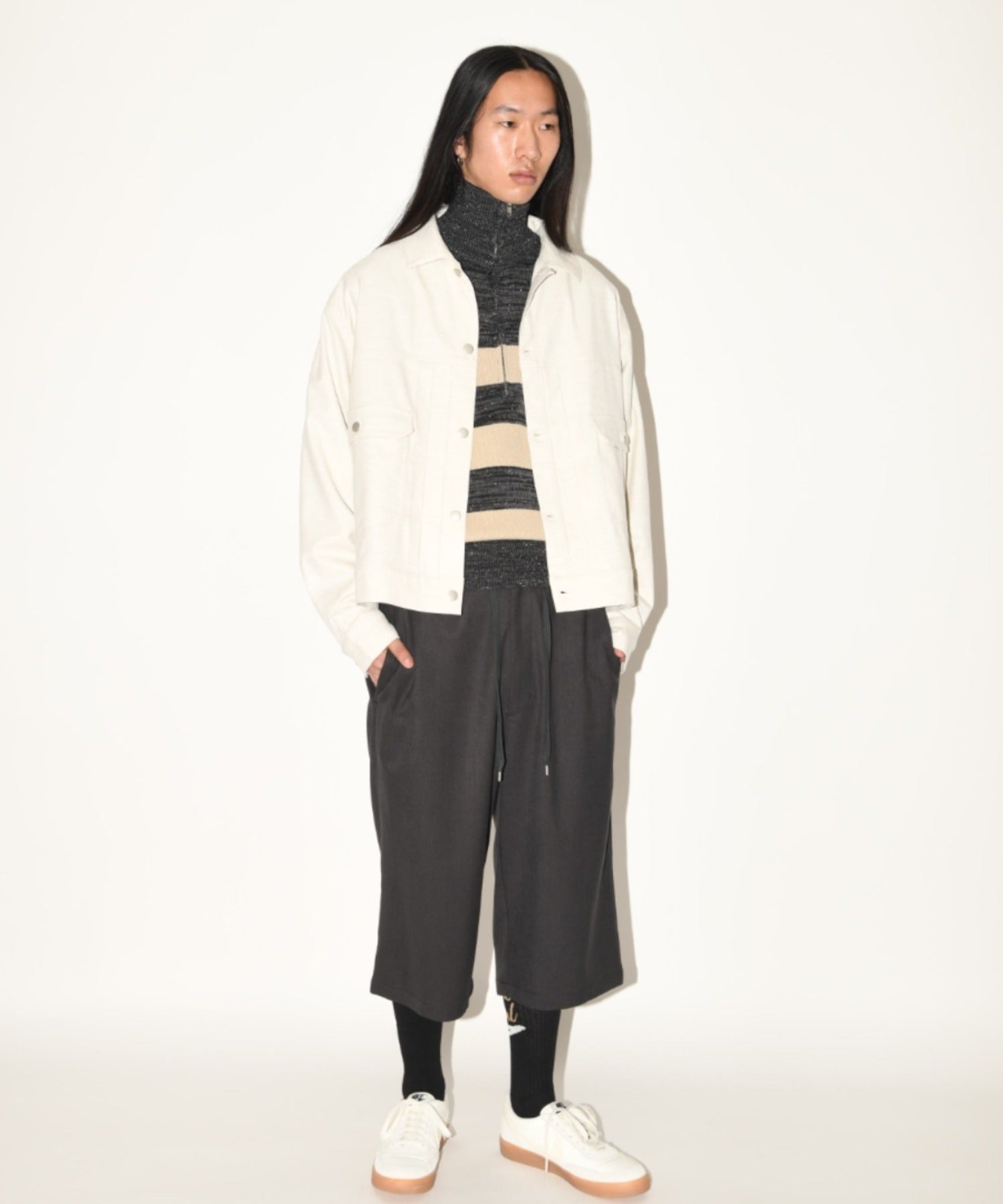 "emotional"High-socks - white