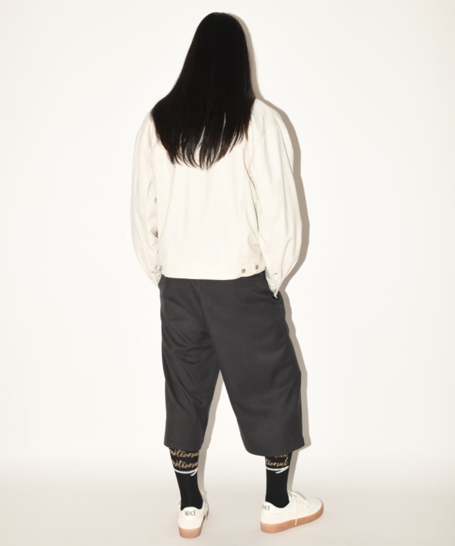"emotional"High-socks - white