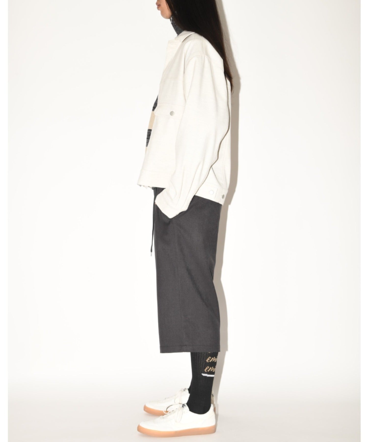 "emotional"High-socks - white
