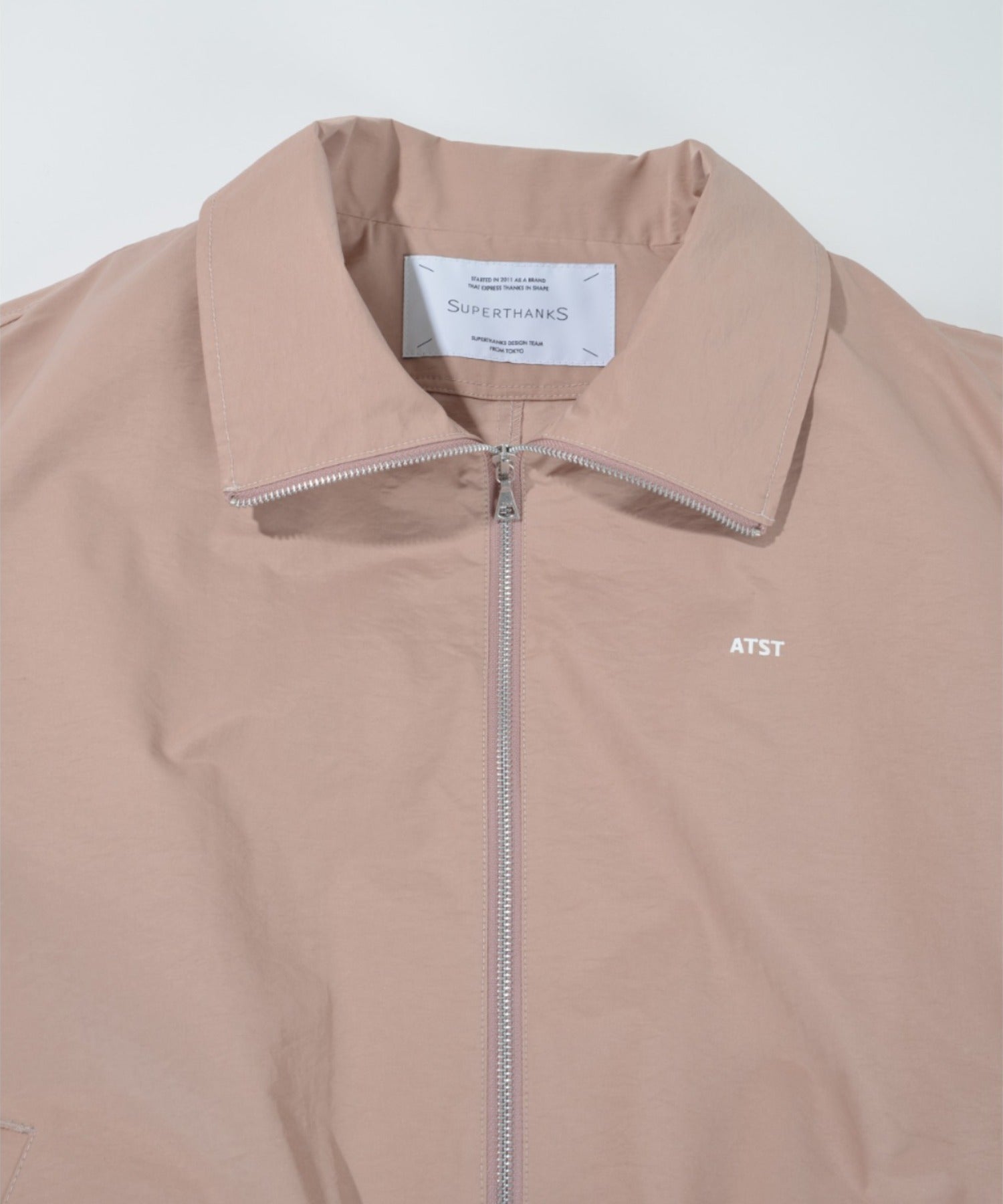 Zip-up Short Jacket - hickory