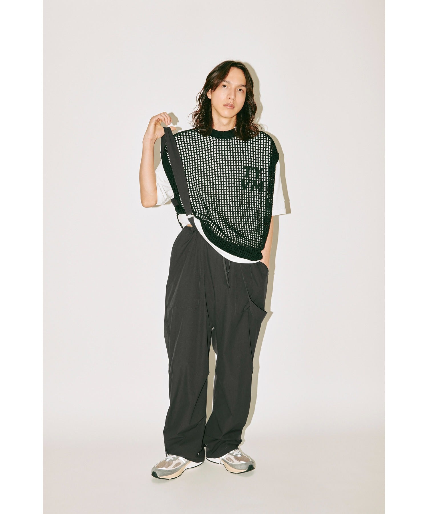 Mesh sleeveless - white