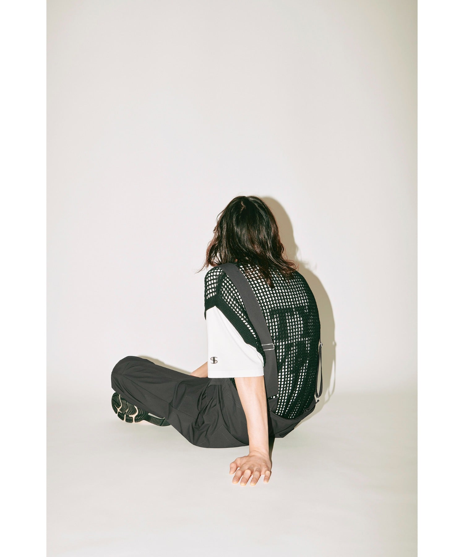Mesh sleeveless - khaki