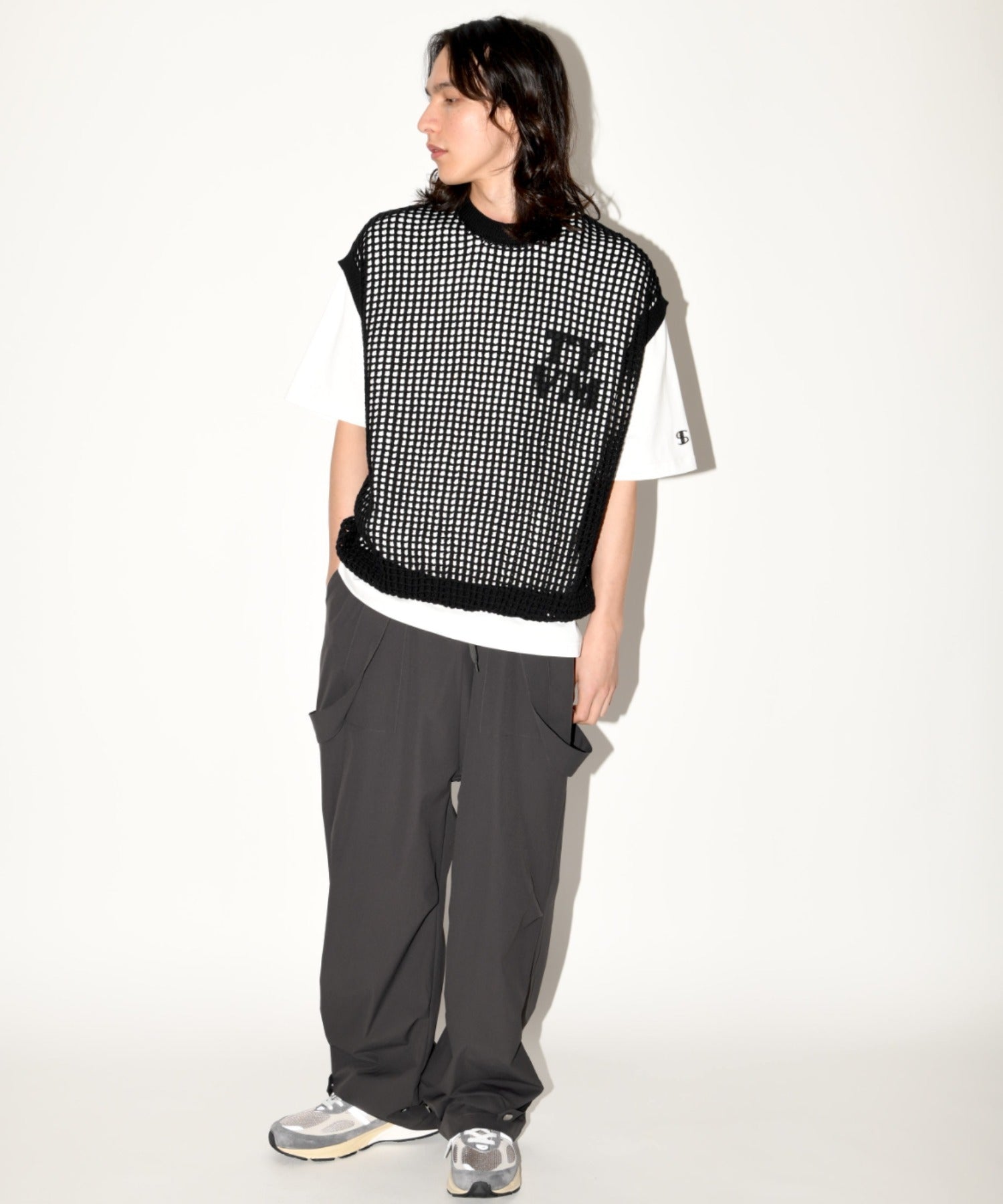 Mesh sleeveless - gray