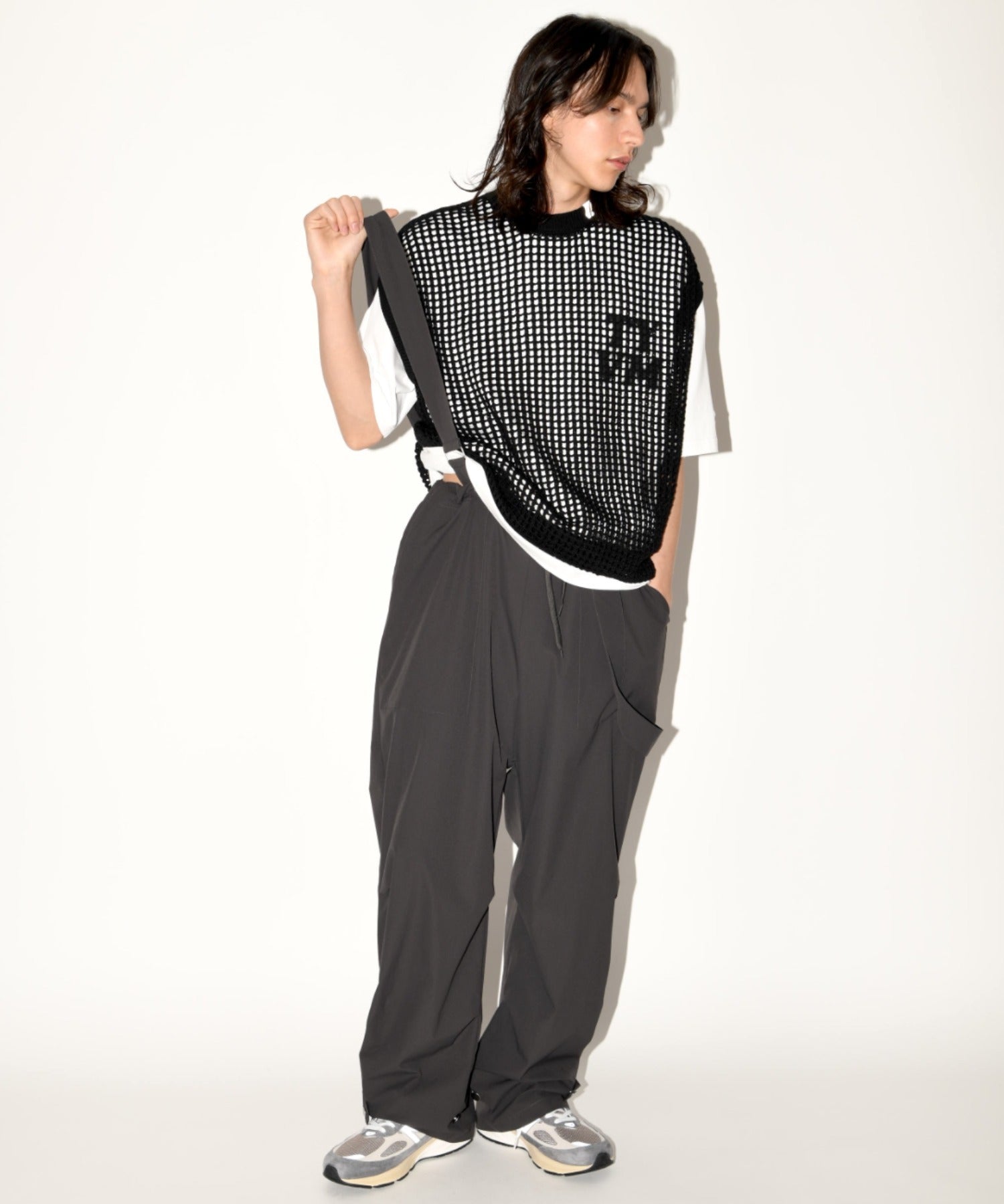Mesh sleeveless - gray