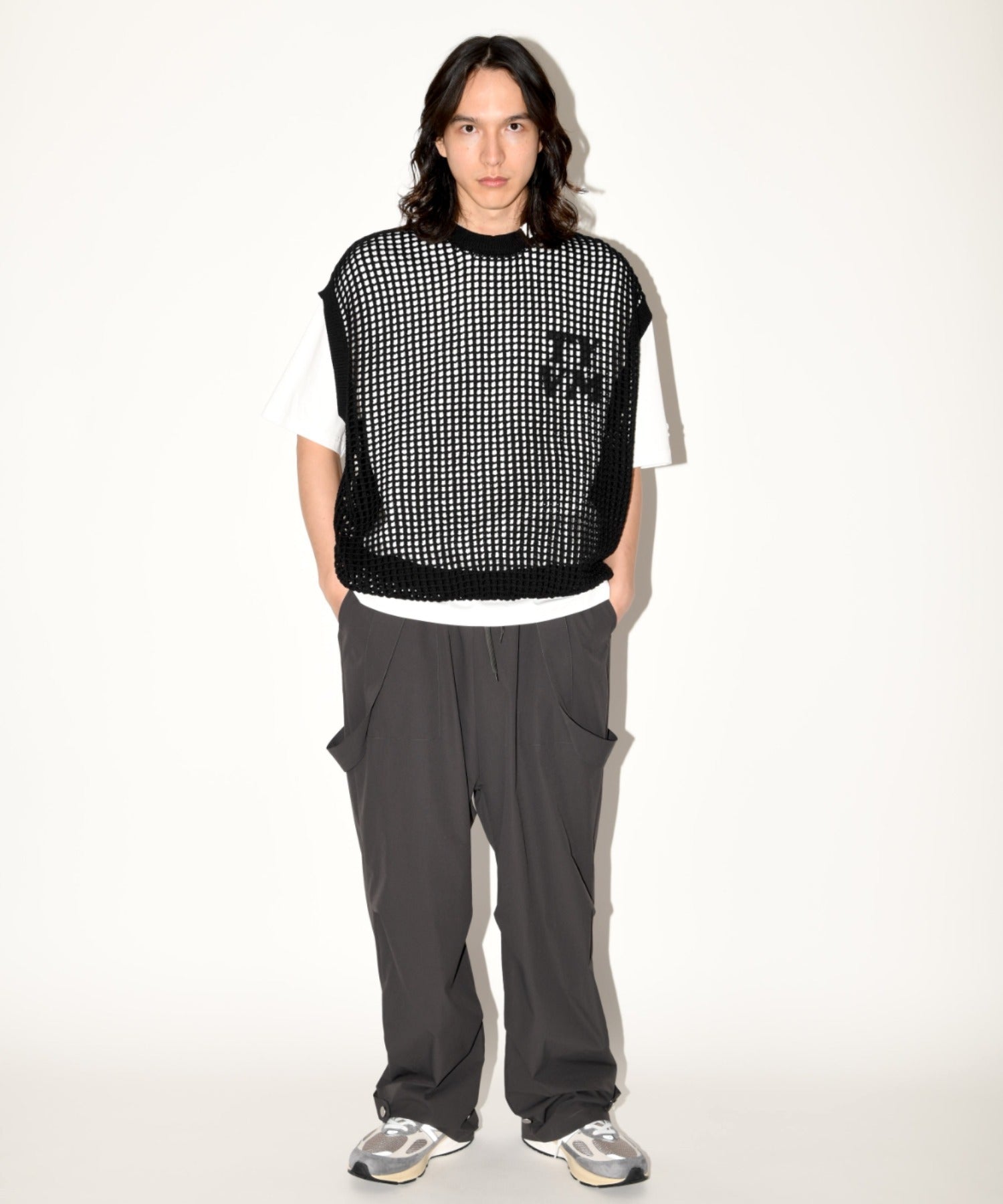 Mesh sleeveless - white