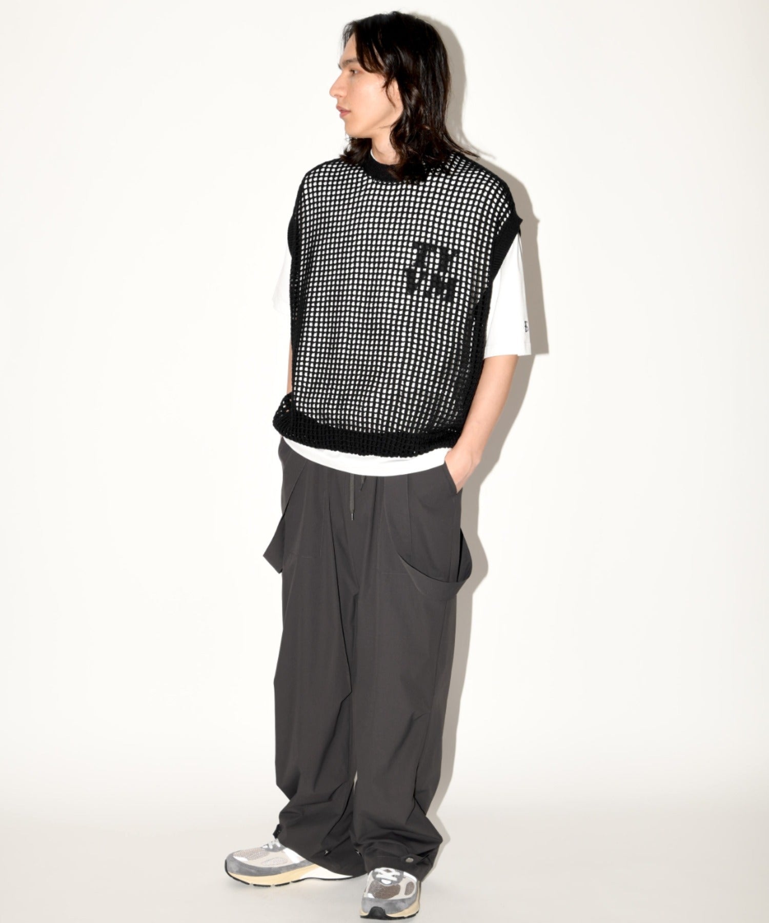 Mesh sleeveless - gray