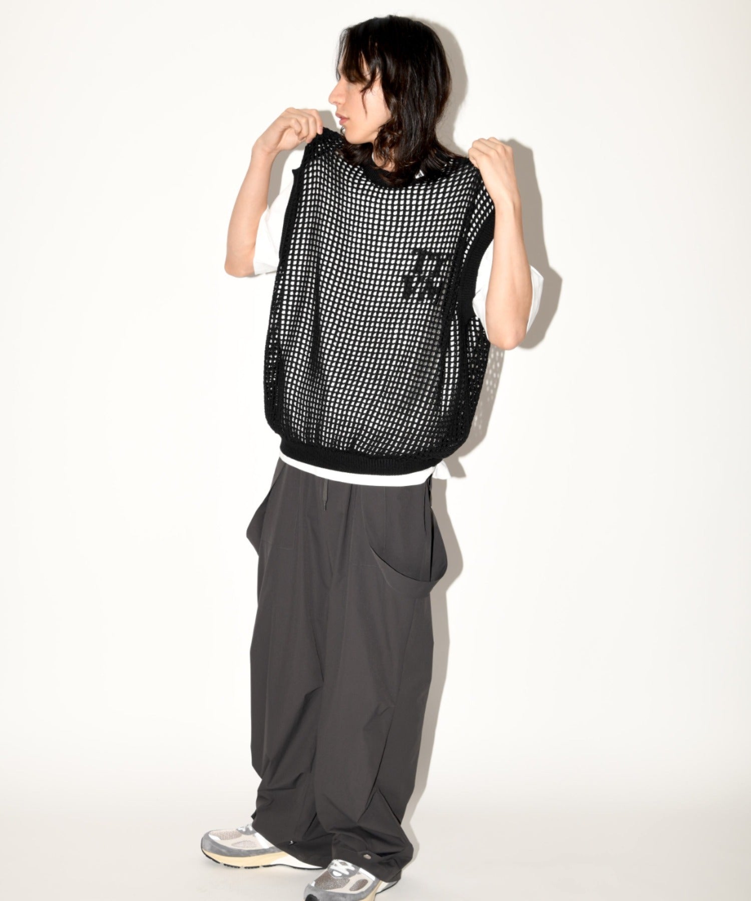 Mesh sleeveless - khaki