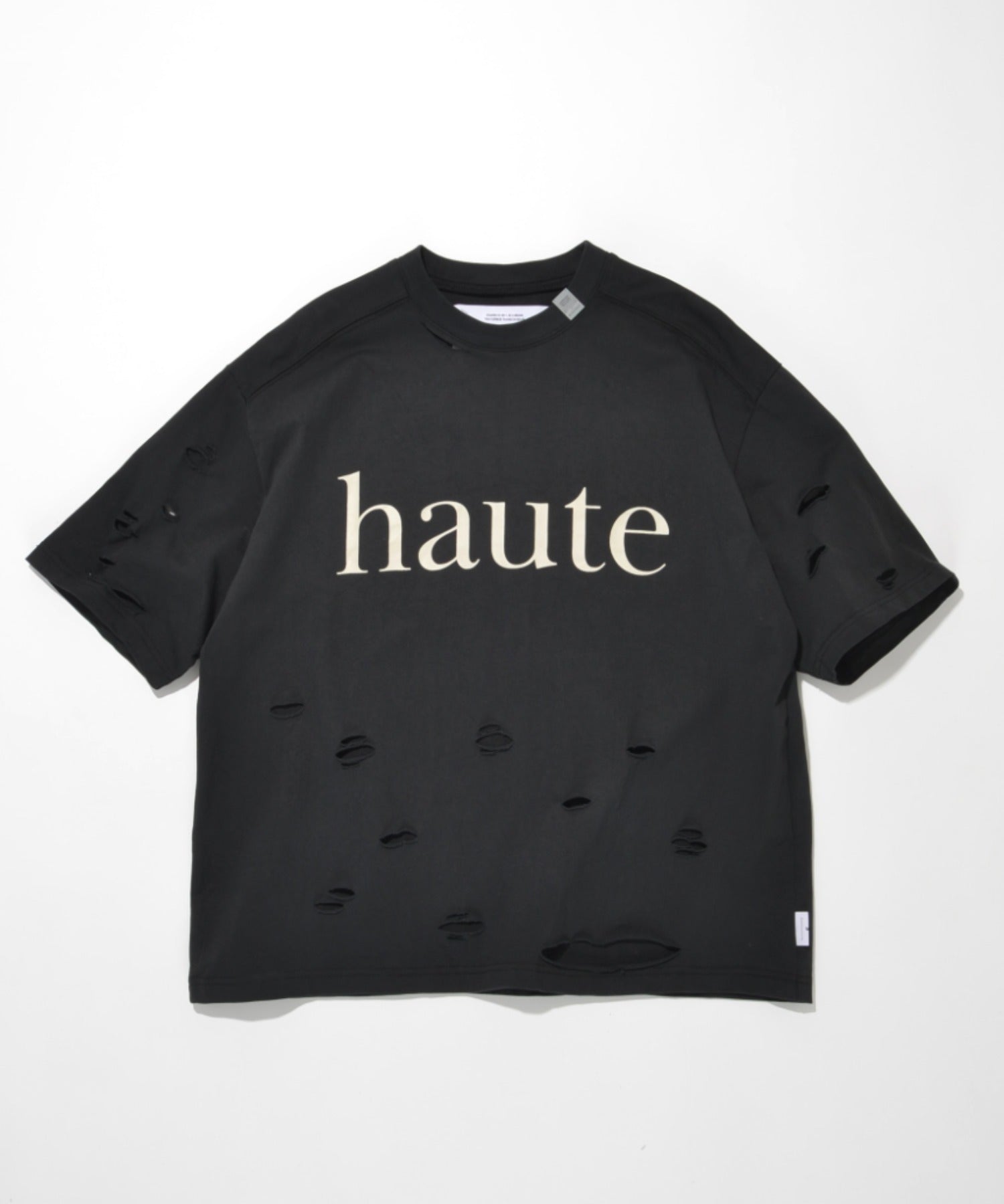 ”haute"damage S/S T-shirt - white