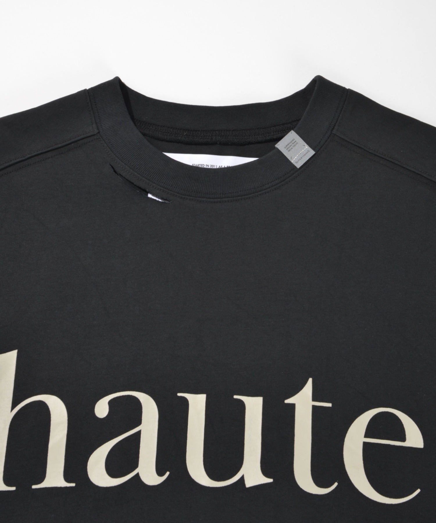 ”haute"damage S/S T-shirt - khaki