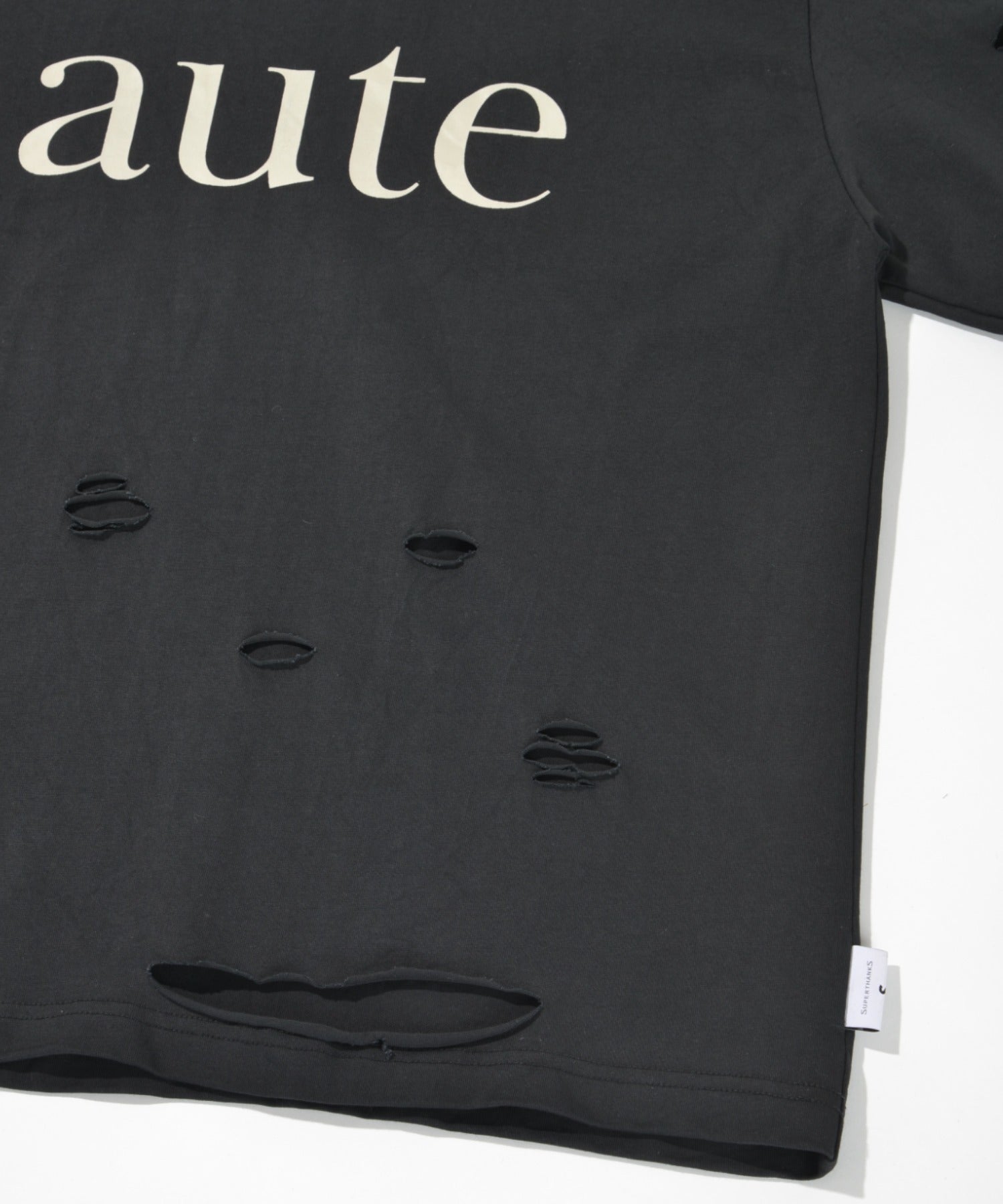 ”haute"damage S/S T-shirt - white
