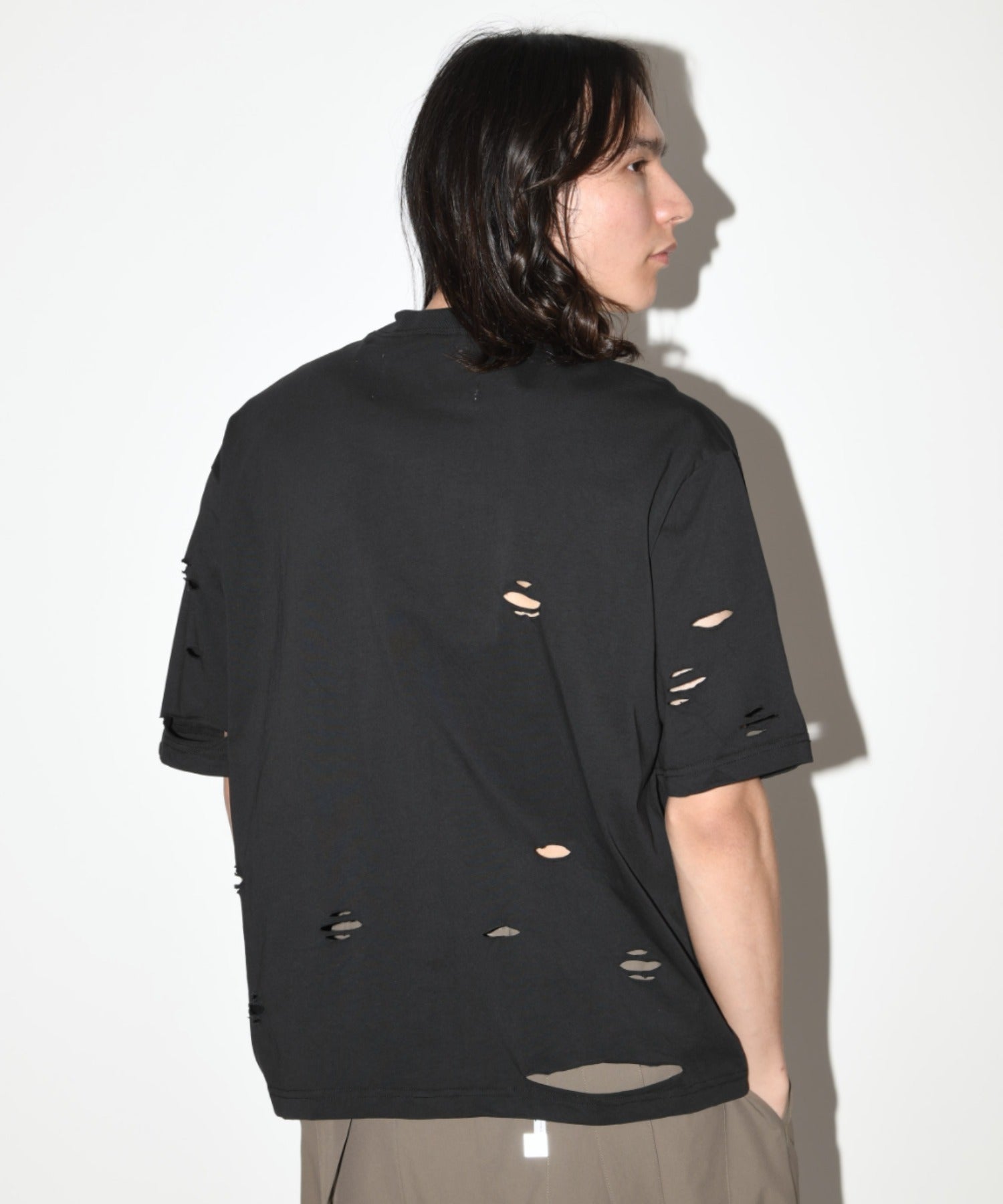 ”haute"damage S/S T-shirt - khaki
