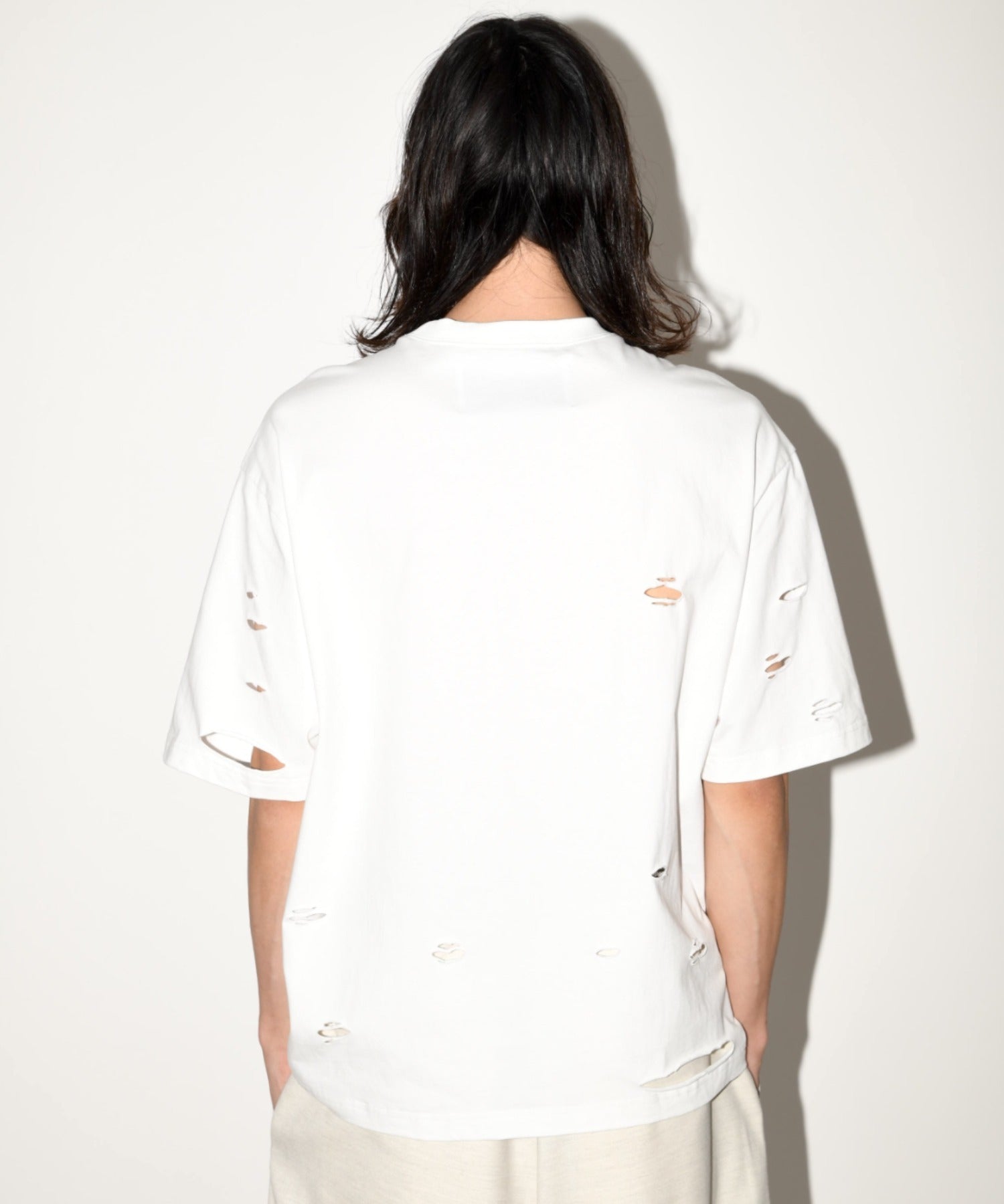 ”haute"damage S/S T-shirt - khaki